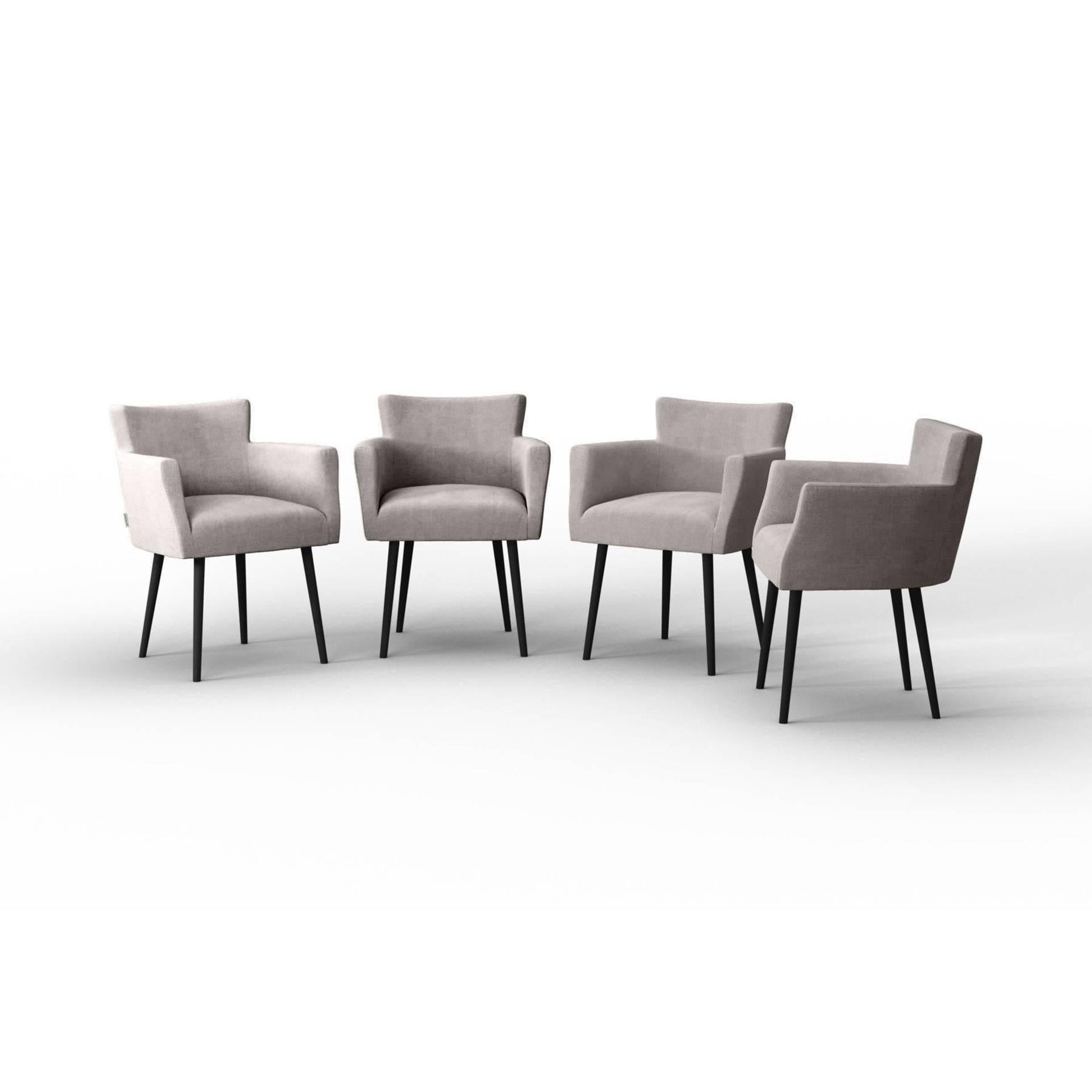 NADUVI Collection Set van 4 eetkamerstoelen Billie