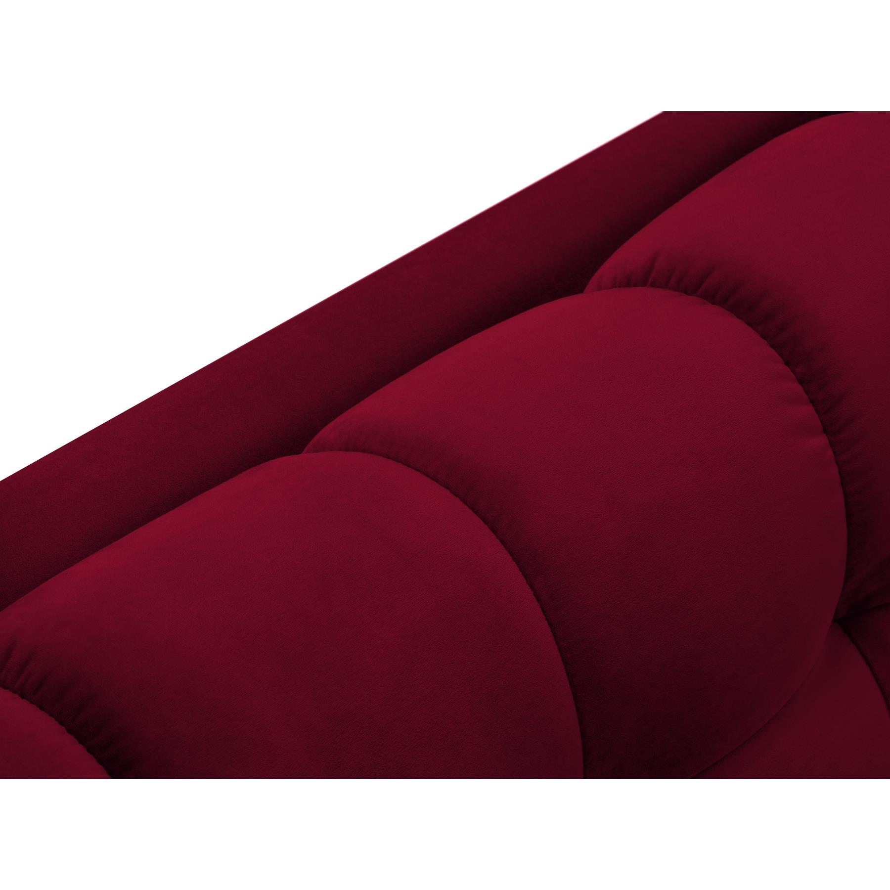 Cosmopolitan Design Bali Hoekbank met Chaise Longue Links - Wijnrood / Goud