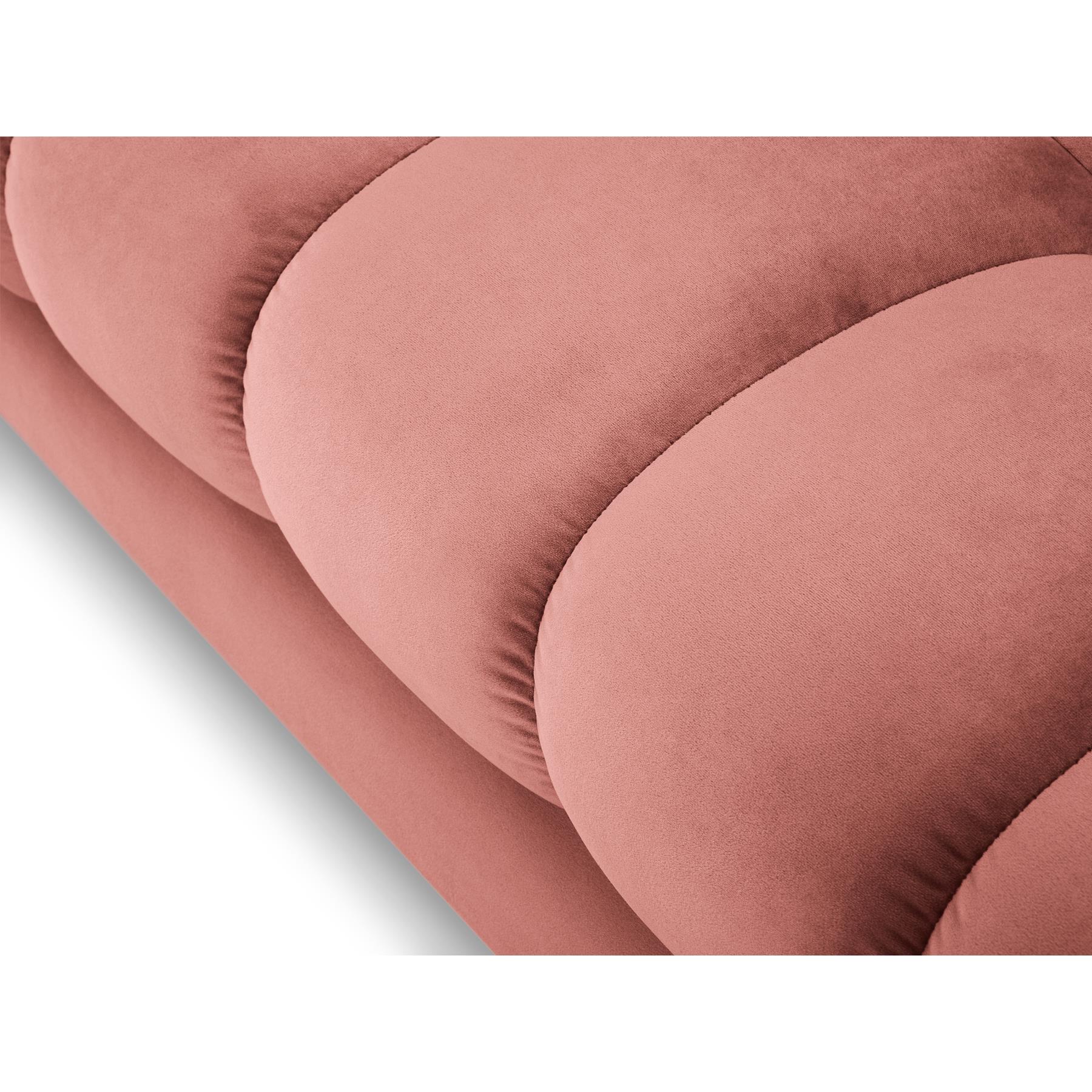 Cosmopolitan Design Bali Hoekbank met Chaise Longue Rechts - Roze / Goud