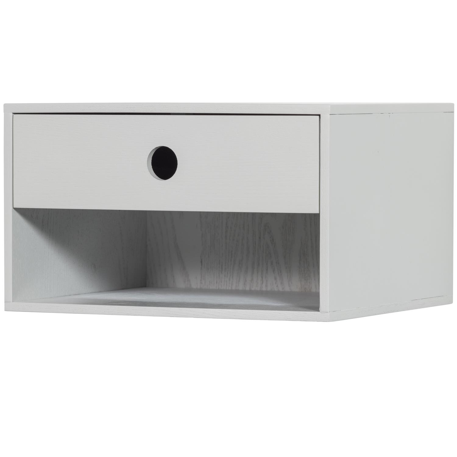 WOOOD Nancy Hangend Nachtkastje  - MDF - Mist - 20x34x30
