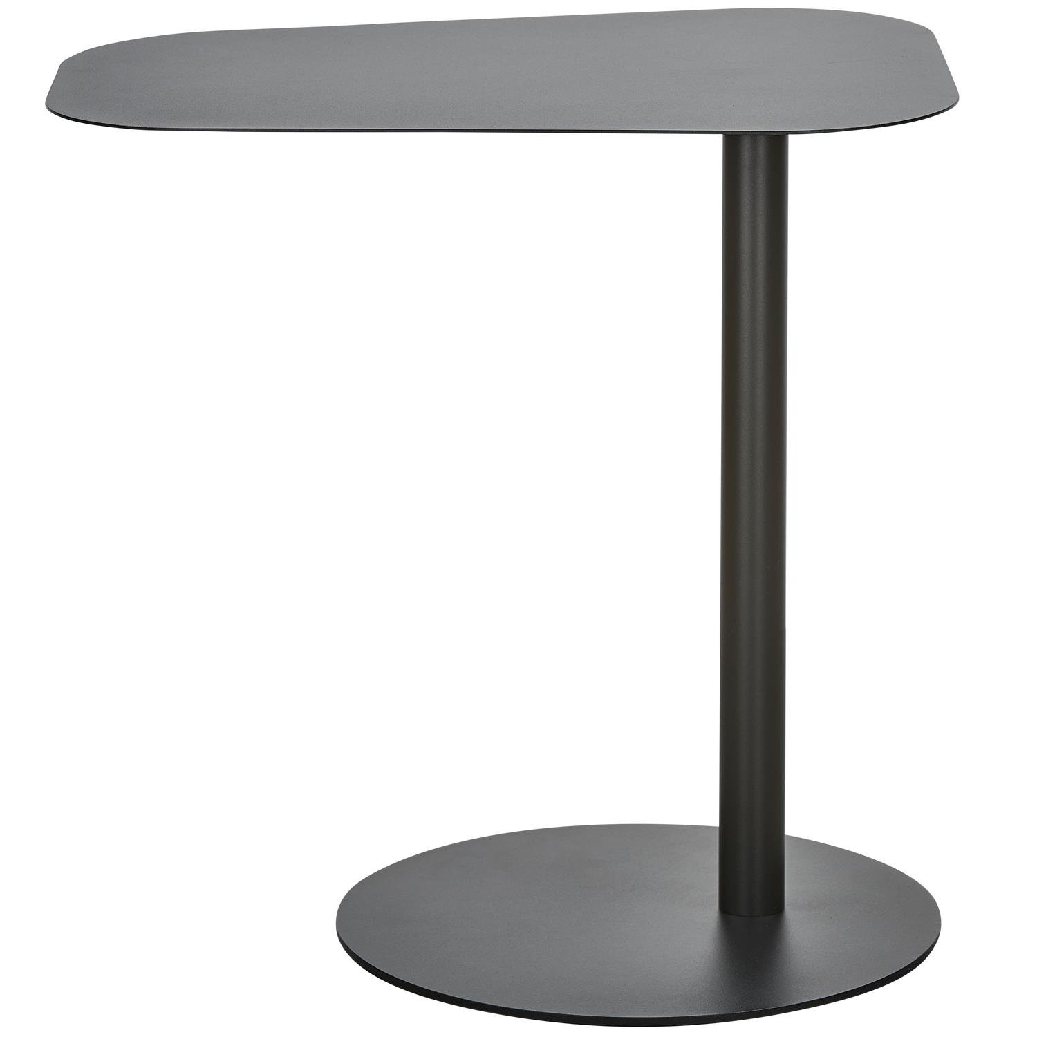 WOOOD Bijzettafel Lia - Metaal - Zwart - 50x50x38
