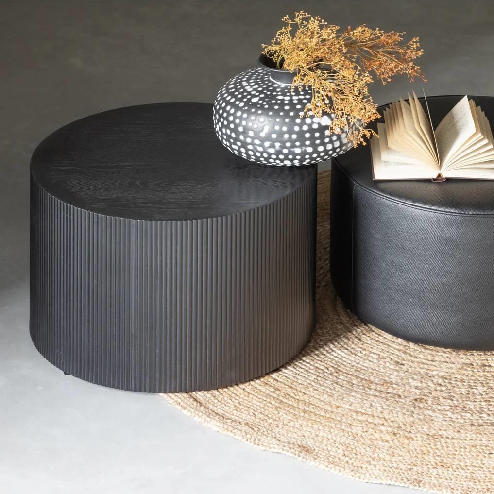 Woood Exclusive Sanne Bijzettafel - Zwart