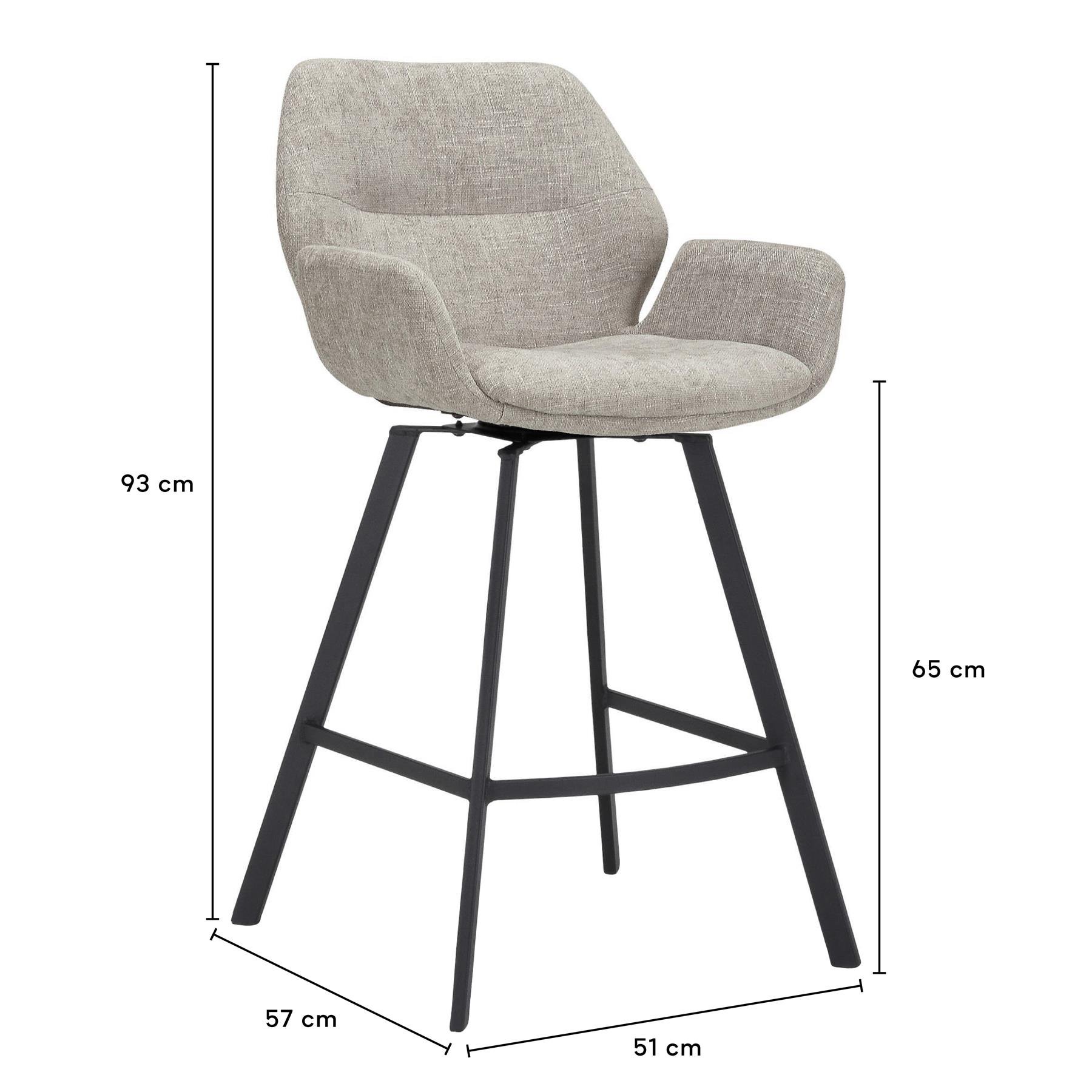 by fonQ  Billy Barkruk Draaibaar - Polyester - Greige
