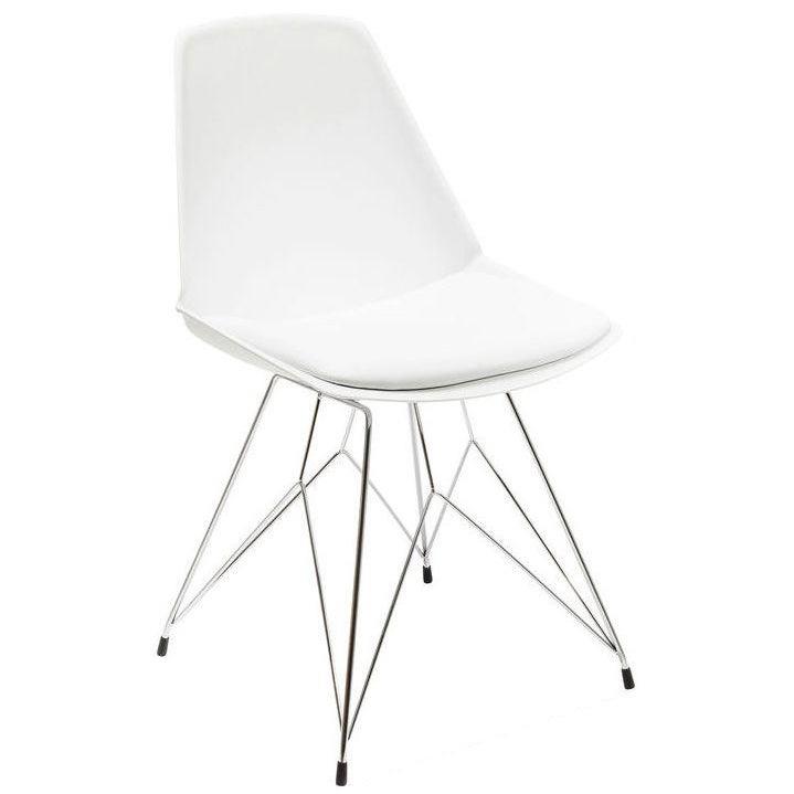 Kare Eetkamerstoel Wire White