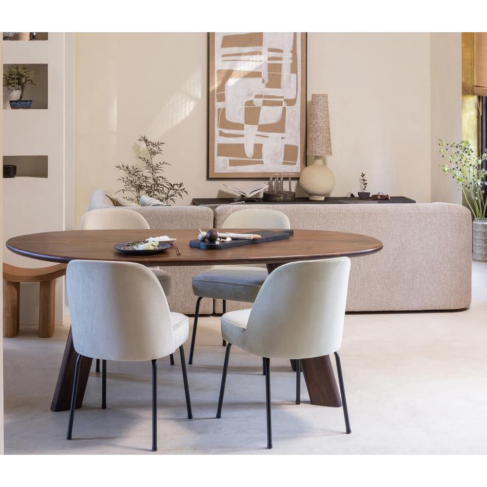 BePureHome Roundly Eettafel - B 160 x D 110 cm