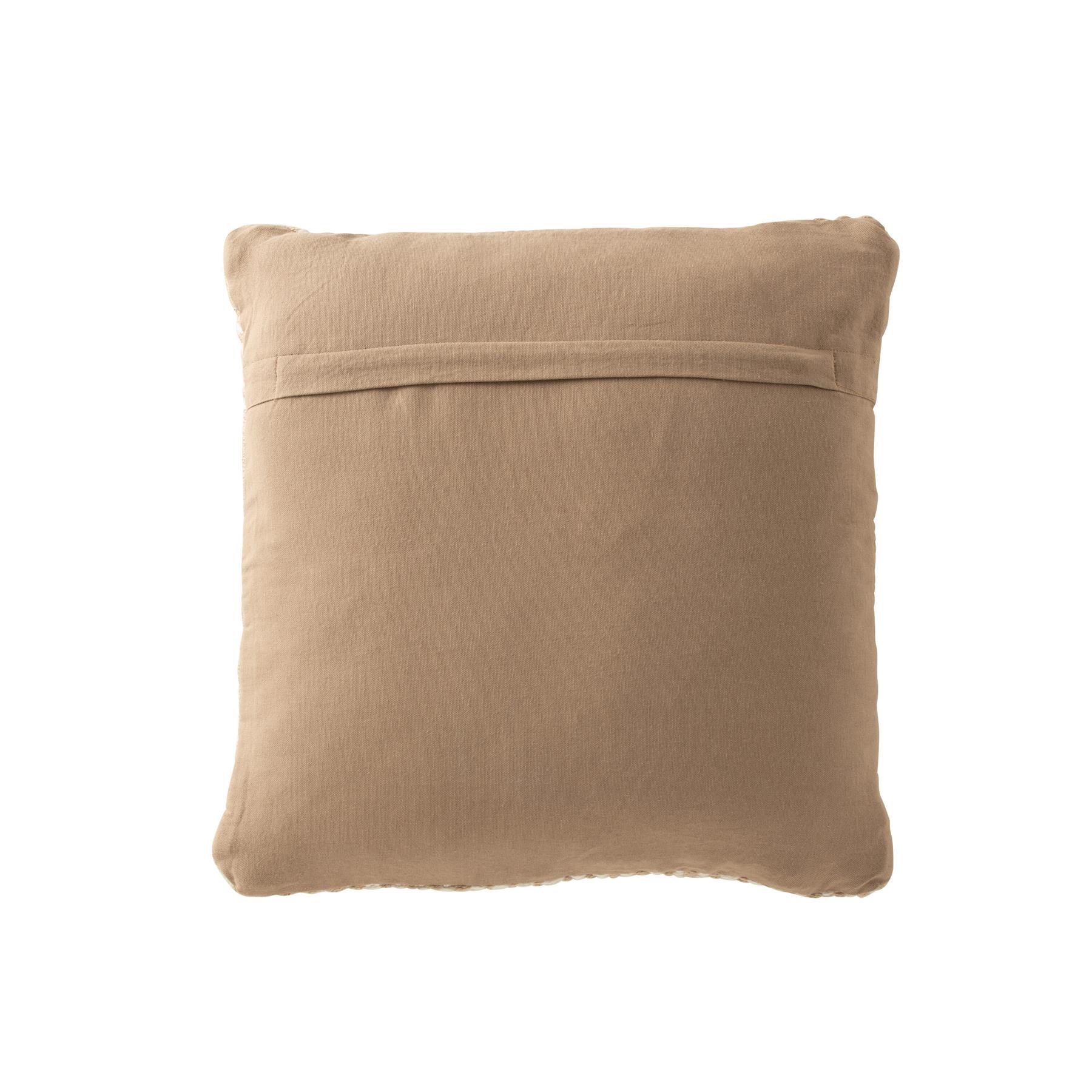 J-Line kussen Ibiza - polyester - naturel|wit