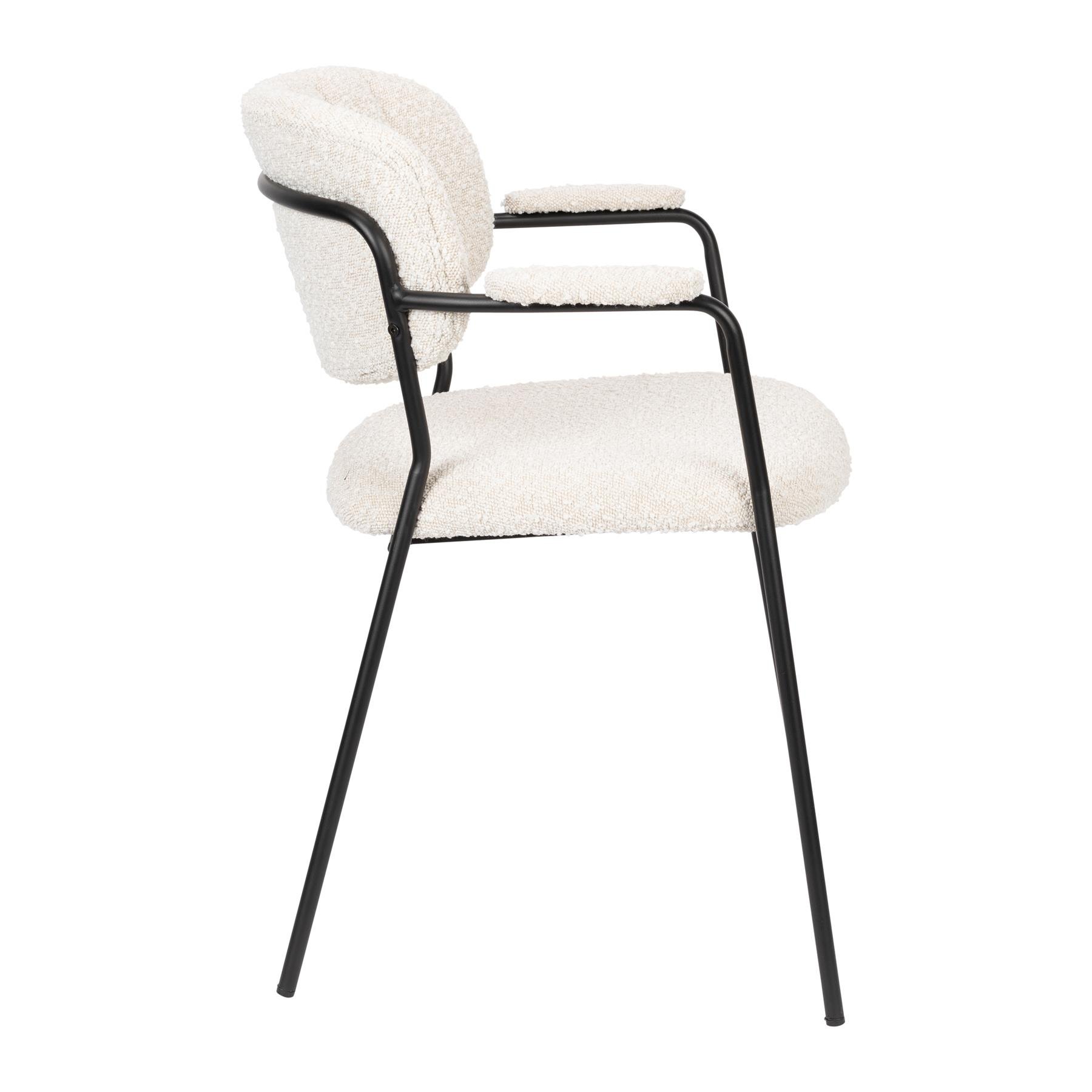 by fonQ basic Lola Eetkamerstoel - Bouclé