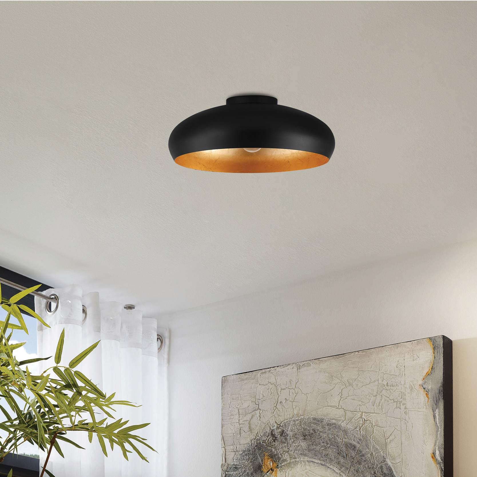 EGLO Mogano Plafondlamp Ø 40 cm - Zwart/Goud