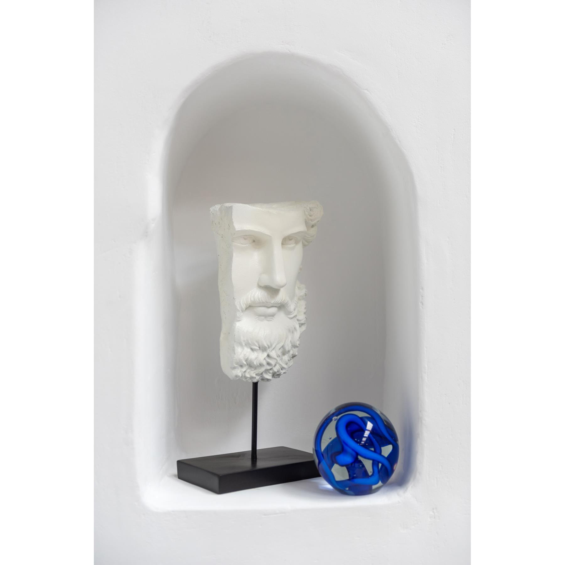 J-Line presse-papier Slinger - glas - blauw - small