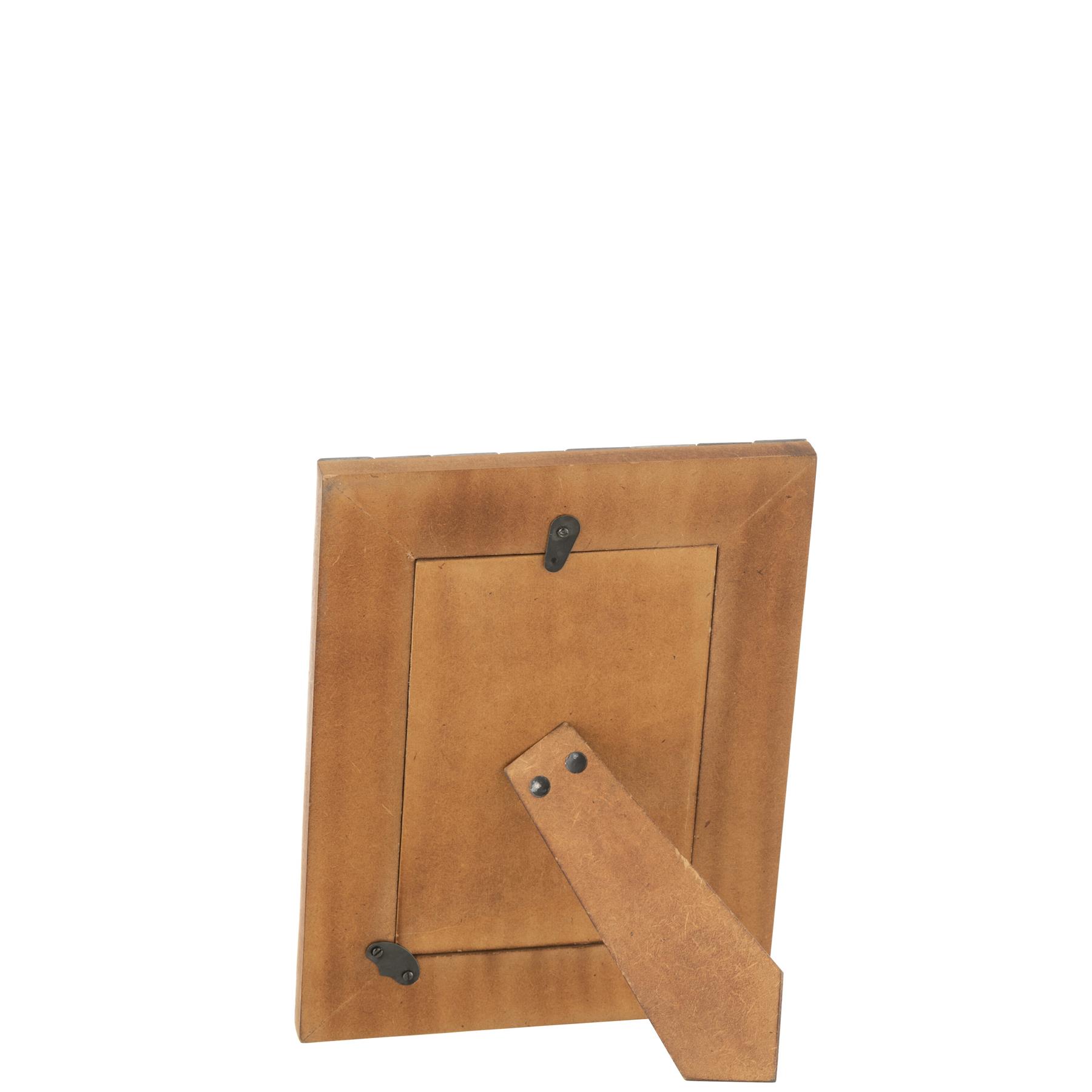 J-Line fotolijst Geometrisch - hout|resine - zwart|goud - small