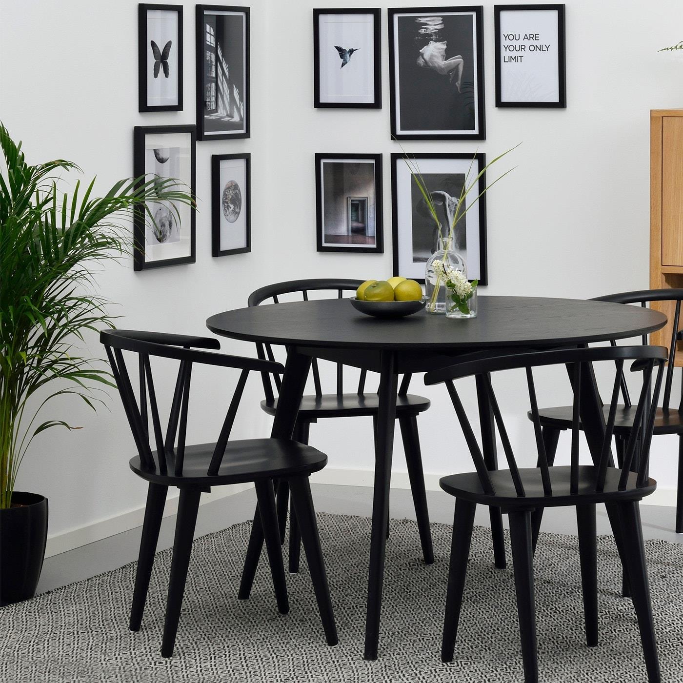 Rowico Home Yumi Ronde Houten Eettafel Ø 115 - Zwart
