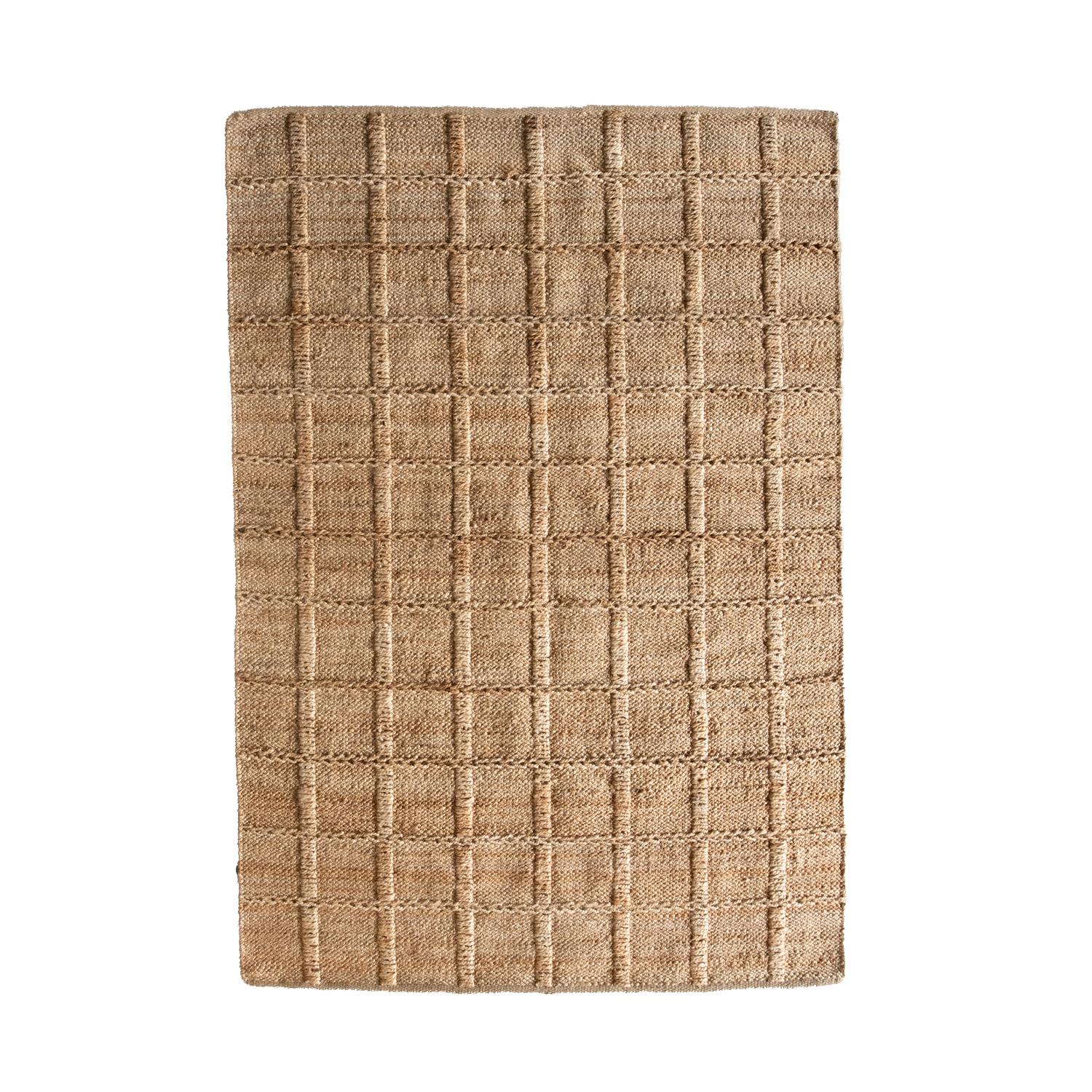by fonQ Grids Vloerkleed 170 x 240 cm - Naturel