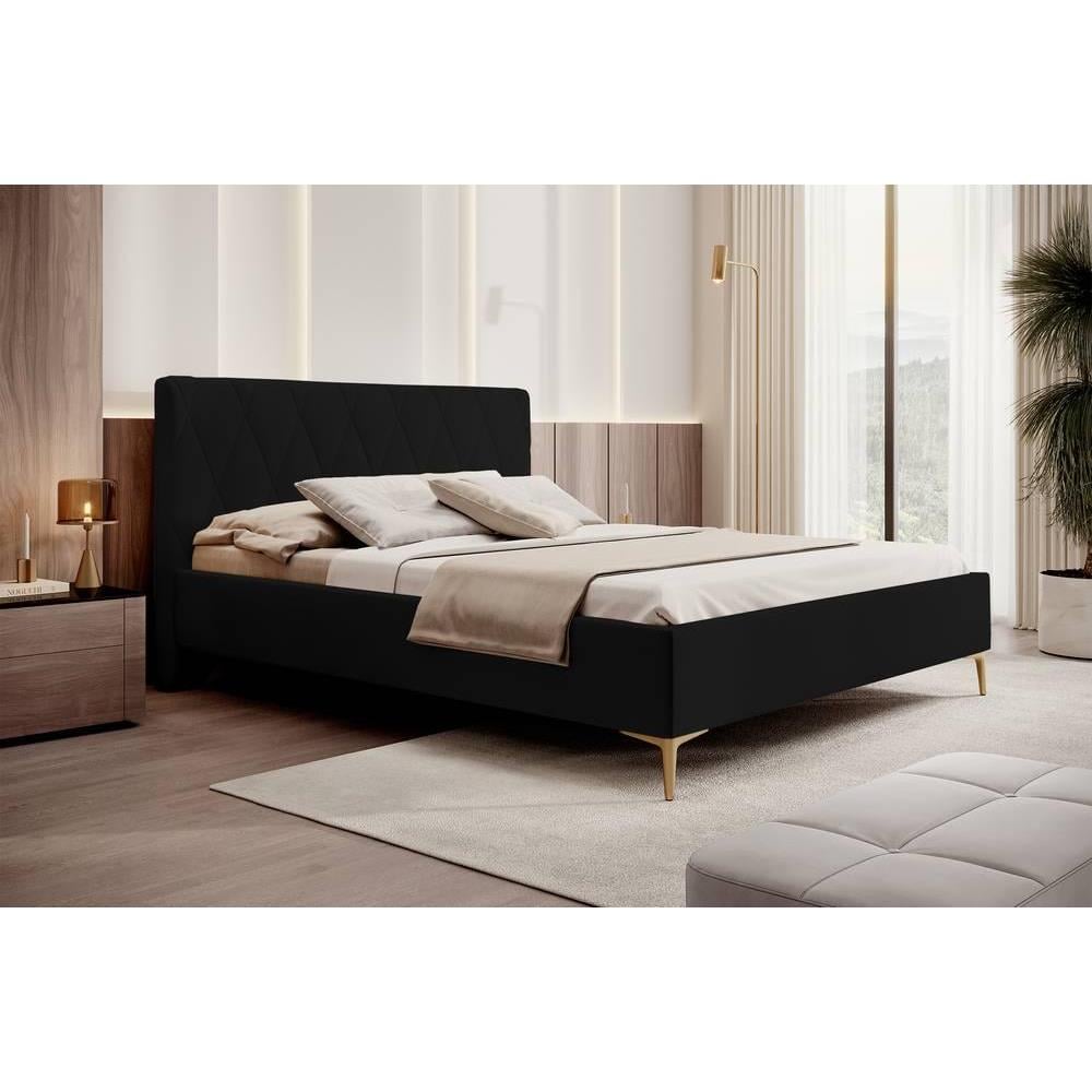 NADUVI Collection Ticaro Bedframe - 160 x 200 cm - Zwart