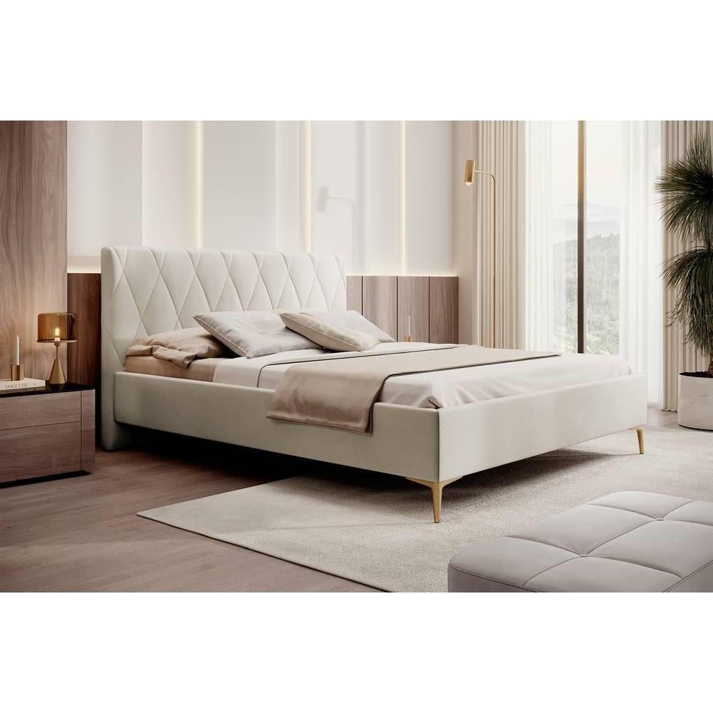 NADUVI Collection Ticaro Bedframe - 180 x 200 - Beige