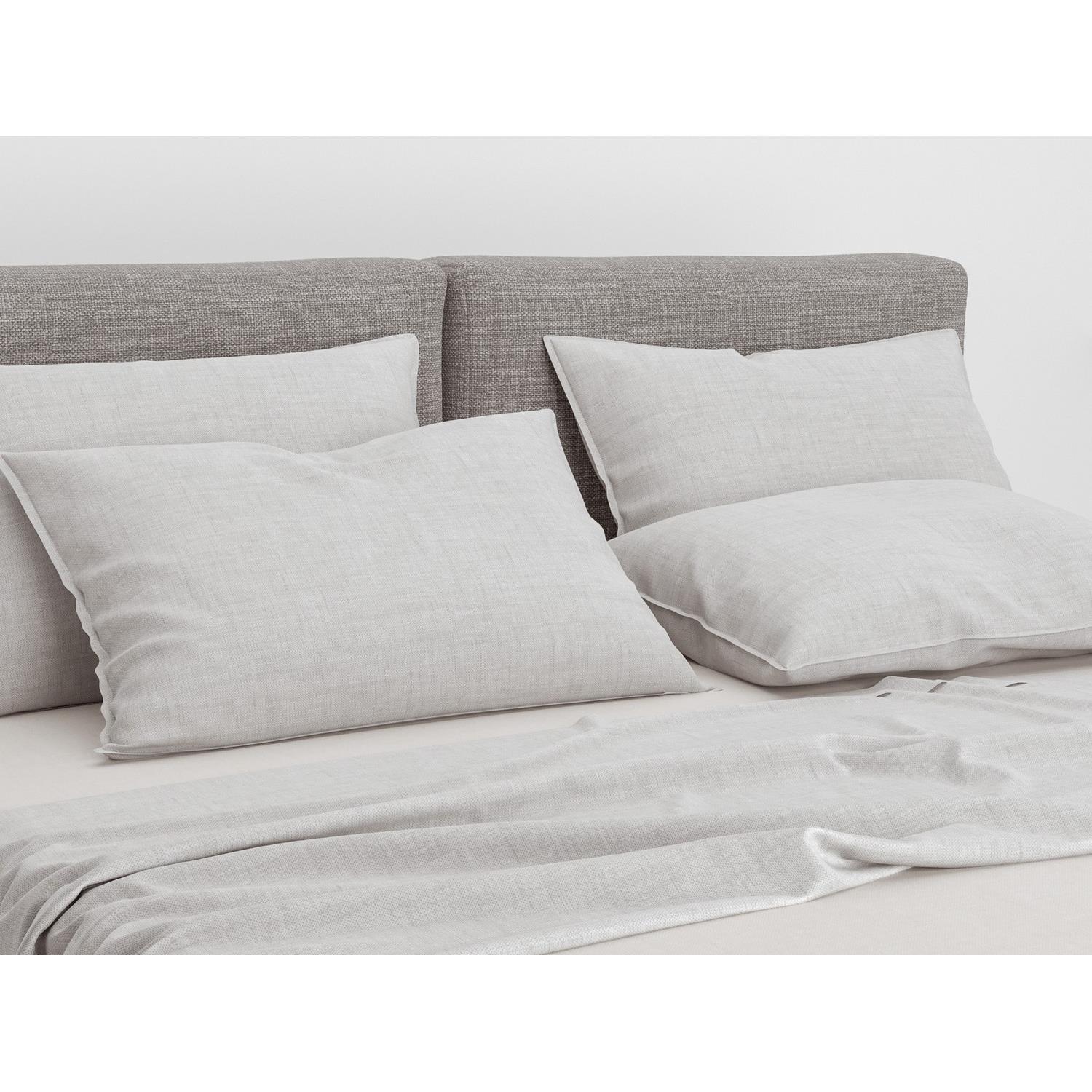 Zo Home Lino Kussensloop Linnen Look dove grey