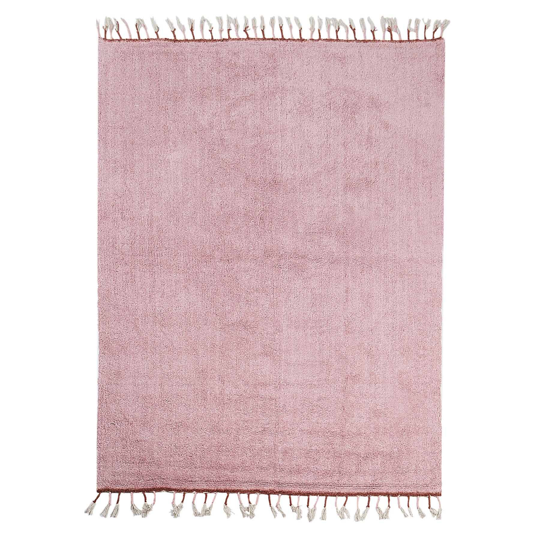 Beliani - CAPARLI - Vloerkleed - Roze - 140 x 200 cm - Katoen