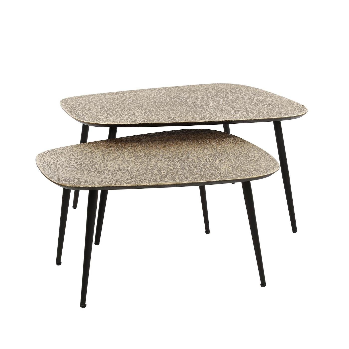 Giga Meubel - Salontafel Organisch - Metaal Brons - 80x70x35cm
