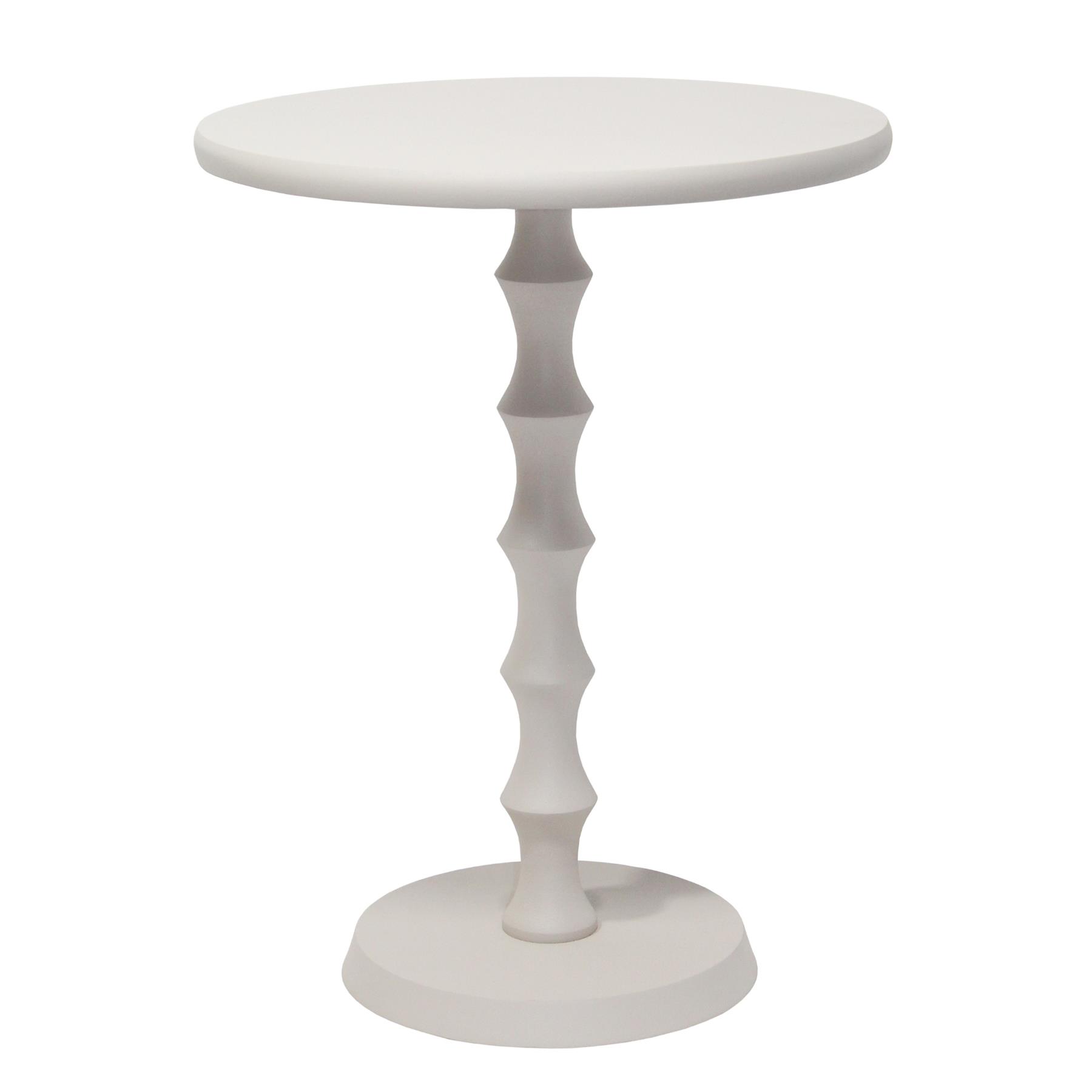 Giga Meubel - Bijzettafel Rond - Metaal Beige - 40x40x51,5cm - Fiene