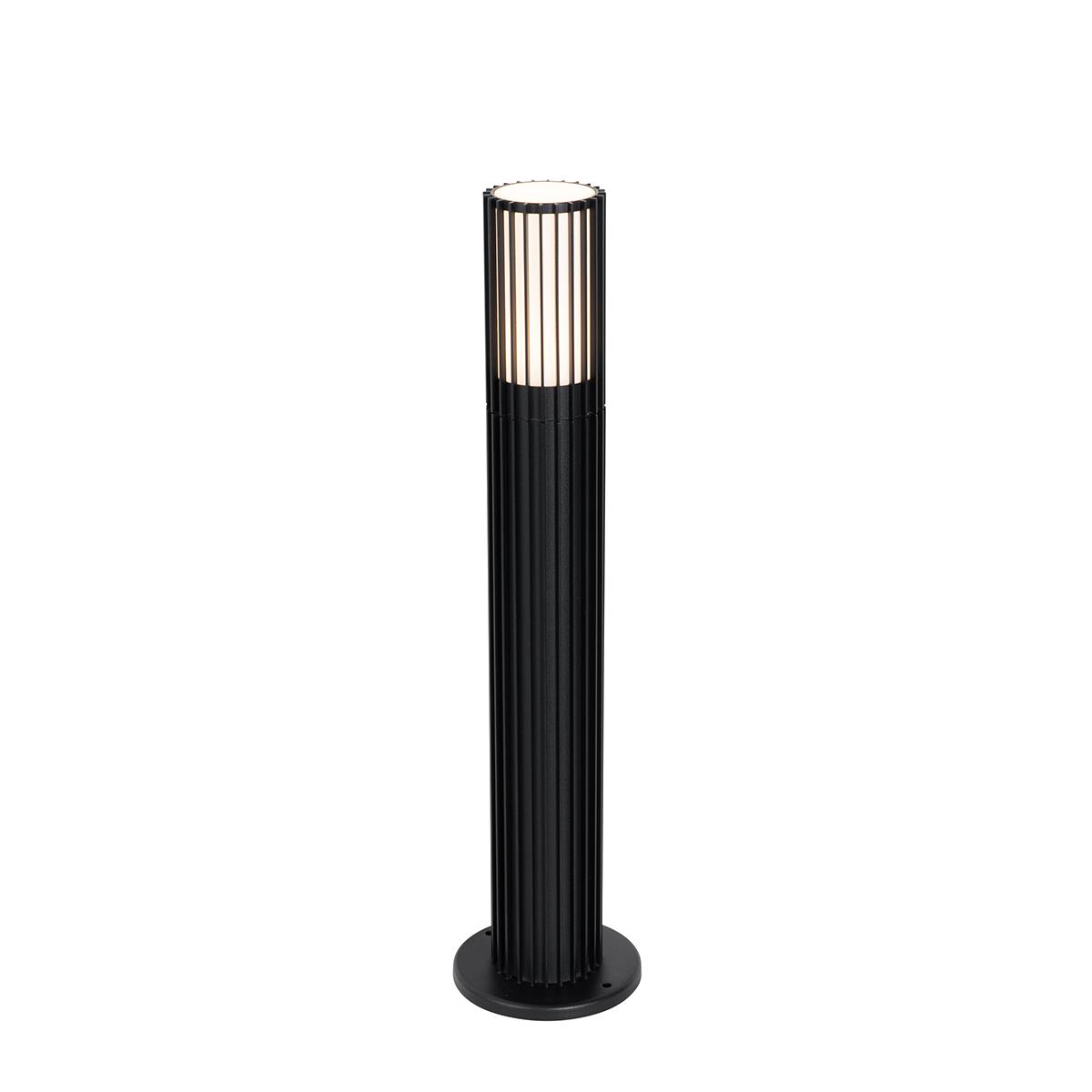 QAZQA Design buiten paaltje zwart 50 cm IP44 - Boris