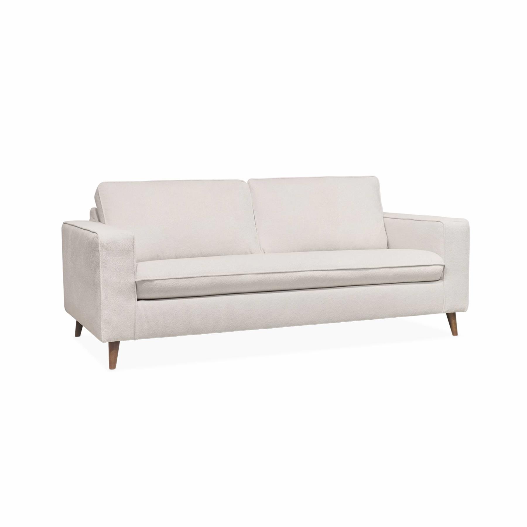 sweeek - 3-zits slaapbank met matras van 12 cm - Made in France
