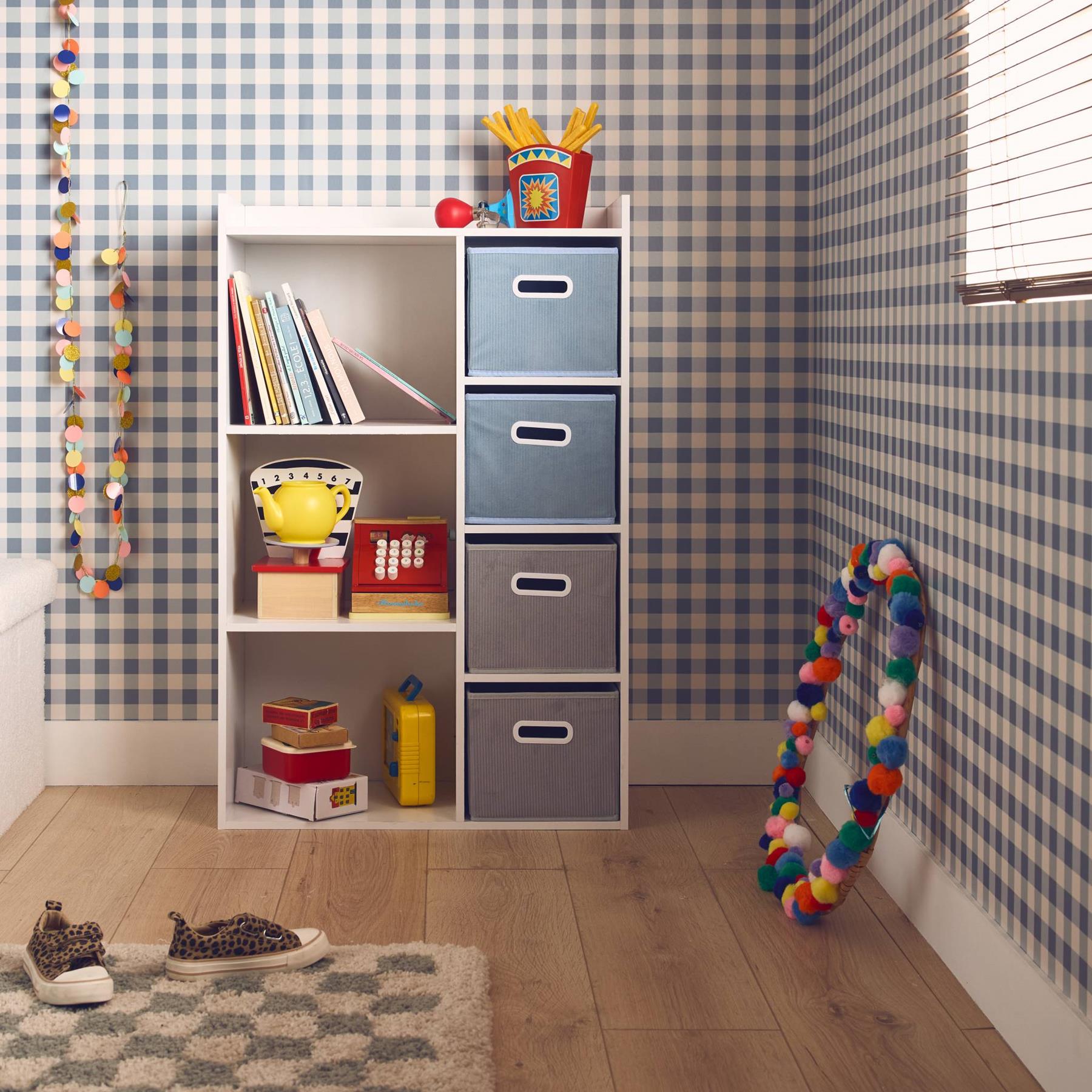 sweeek - Kinderopbergmeubel, L62 x B29,5 x H96cm