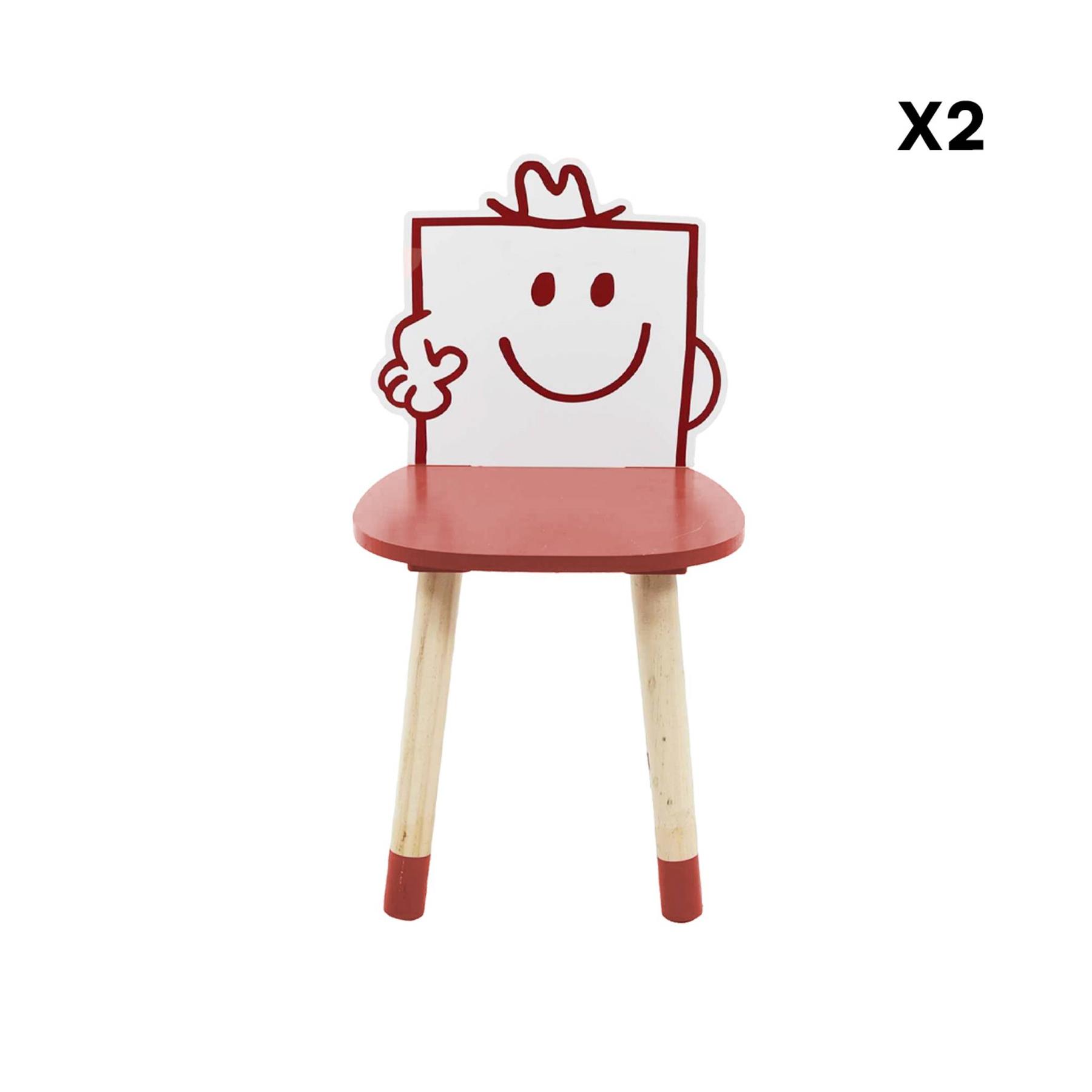 sweeek - Set van 2 kinderstoelen, Monsieur|Madame collectie - Monsieur