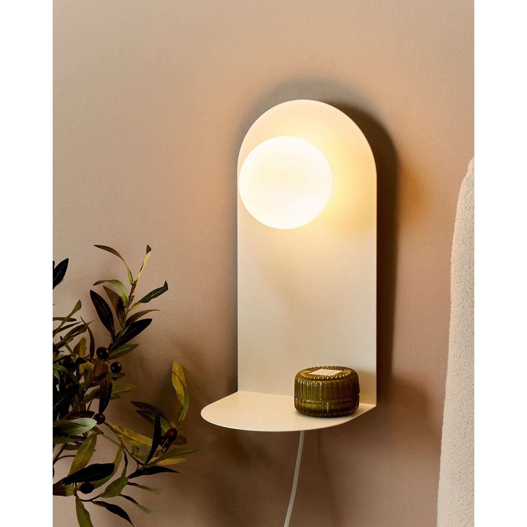 Beliani - MAPI - Wandlamp - Wit - Staal