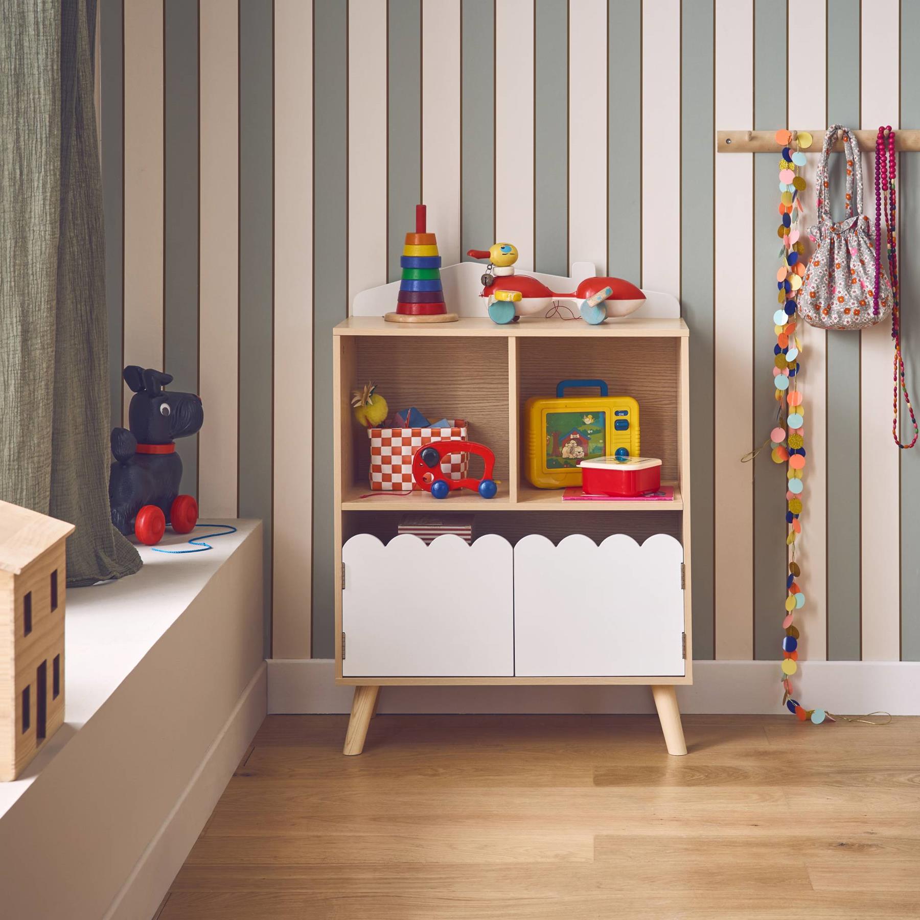 sweeek - Kinderboekenkast met 2 planken en 2 deuren