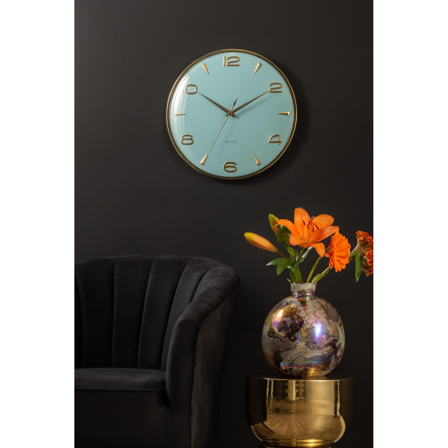 Karlsson - Wall Clock Sienna Glow