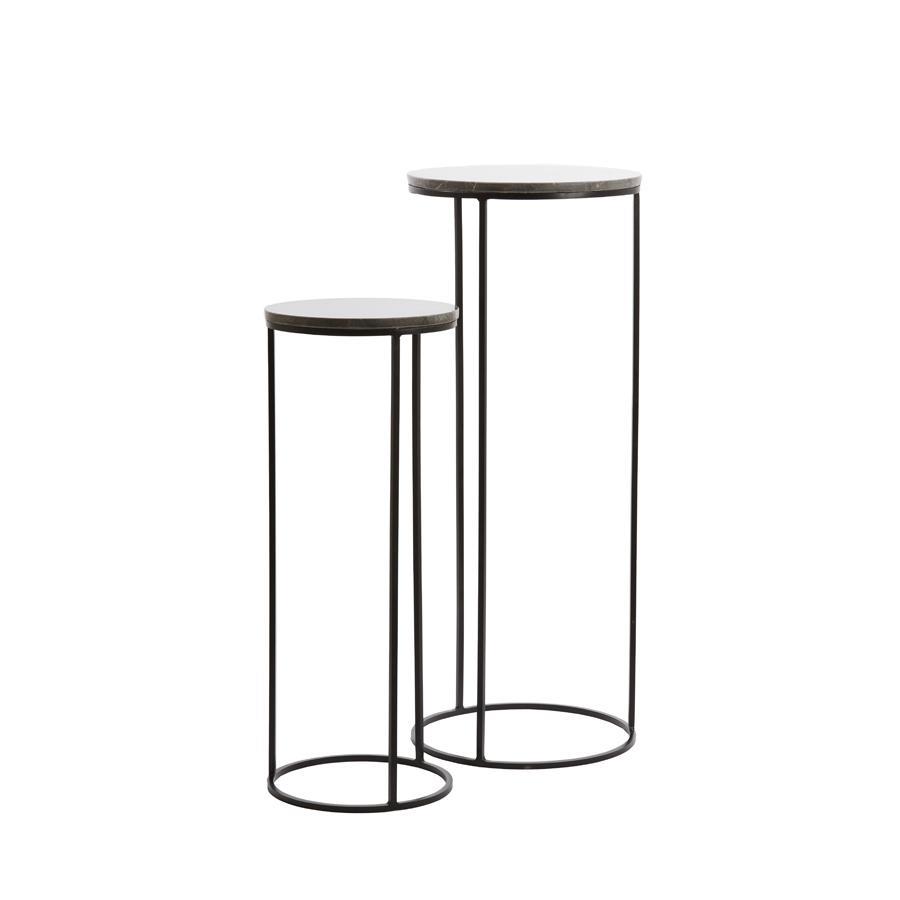 Light & Living - Zuil LAICA - Ø41x101cm - Bruin - Set van 2