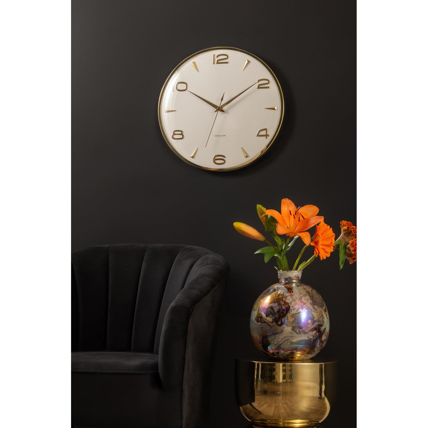 Karlsson - Wall Clock Sienna Glow