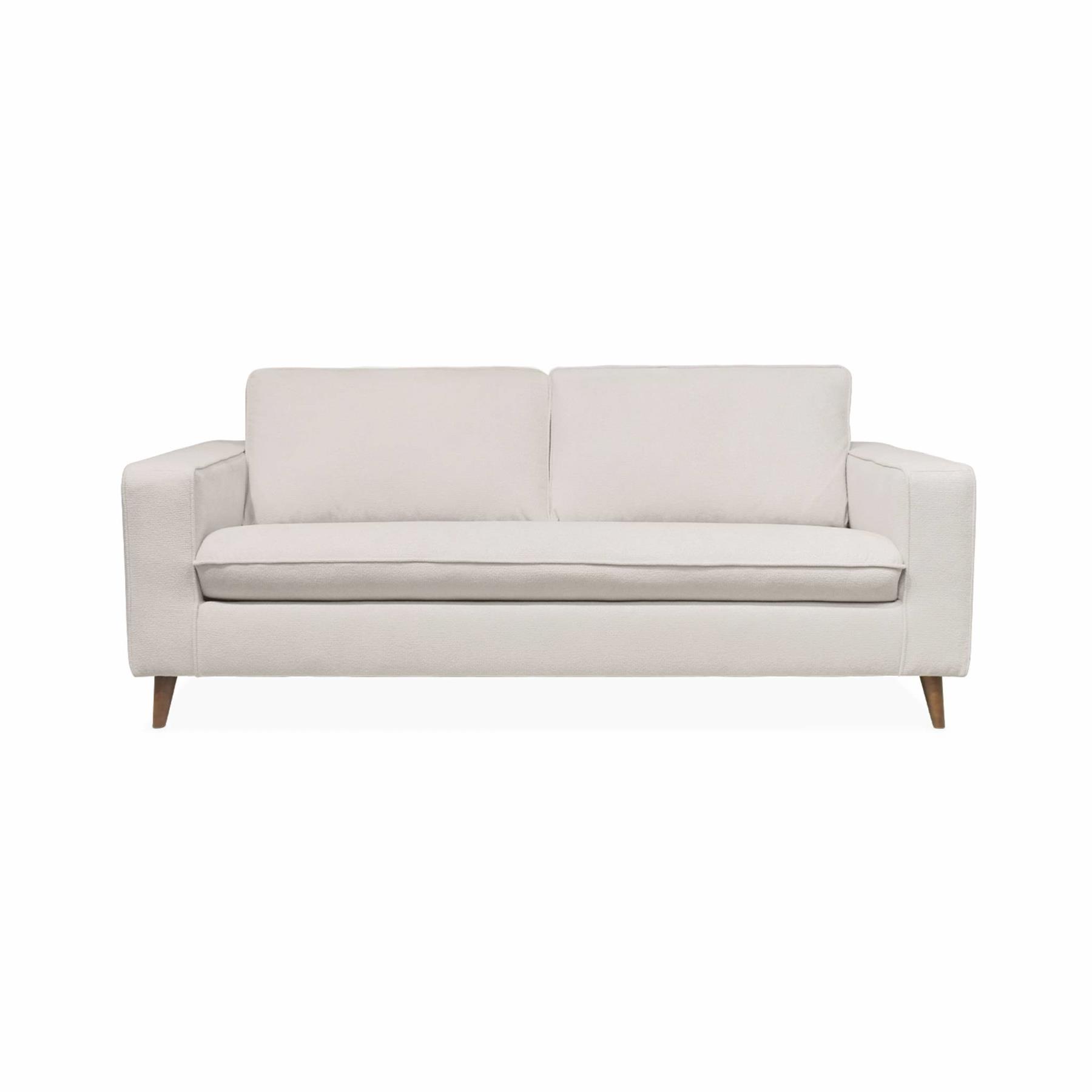 sweeek - 3-zits slaapbank met matras van 12 cm - Made in France