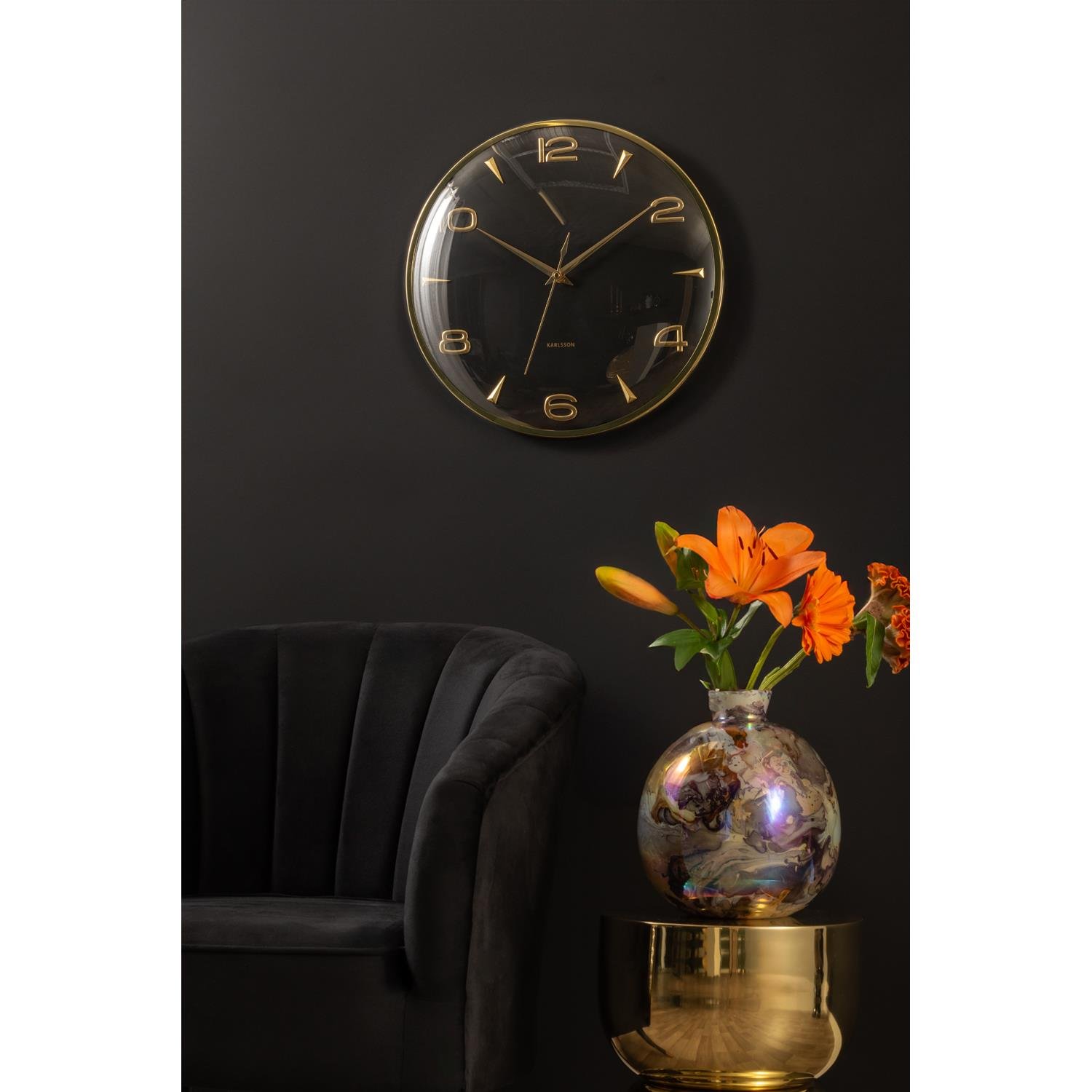 Karlsson - Wall Clock Sienna Glow