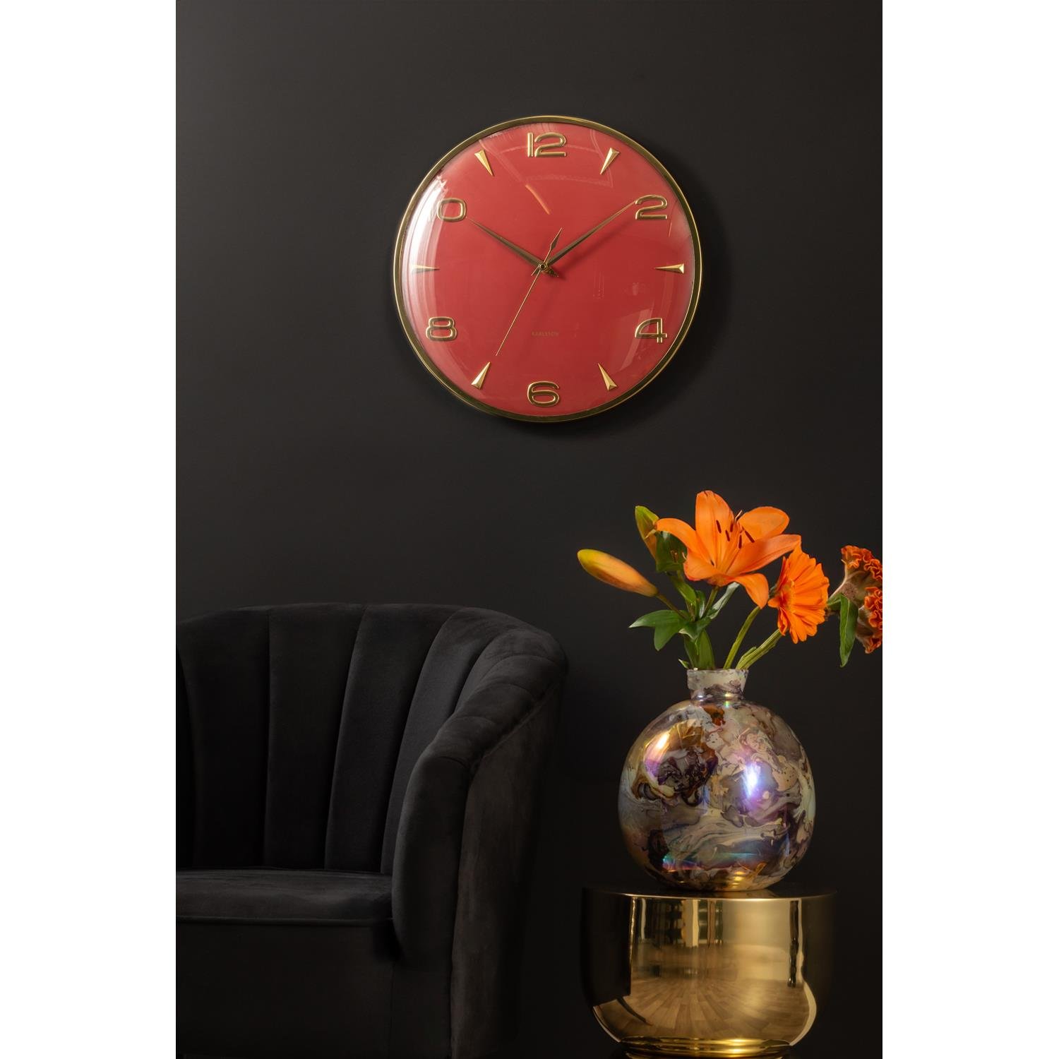Karlsson - Wall Clock Sienna Glow