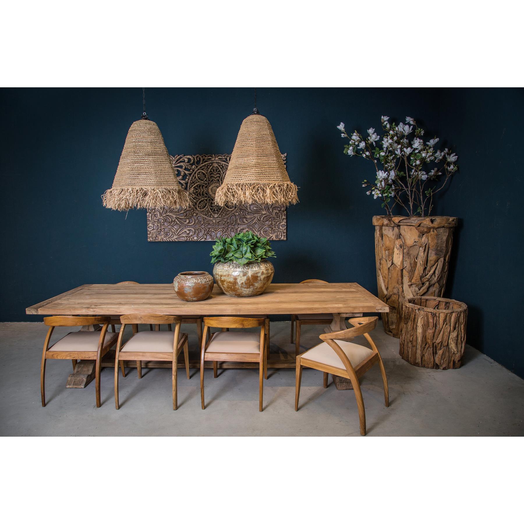 PTMD Kaj Natural woven sisal raffia lampshade
