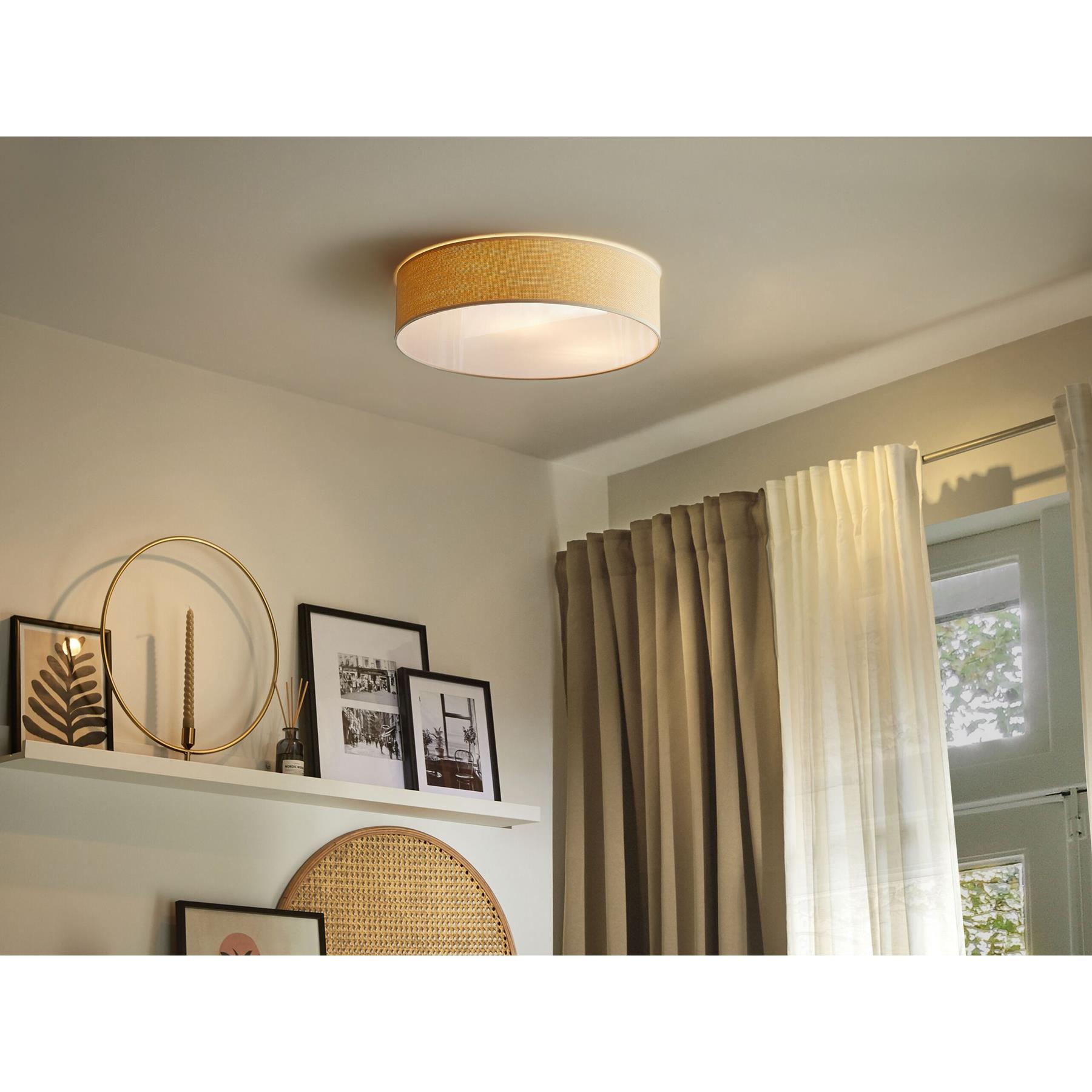 Beliani - MAGNO - Plafondlamp - Naturel - Papier