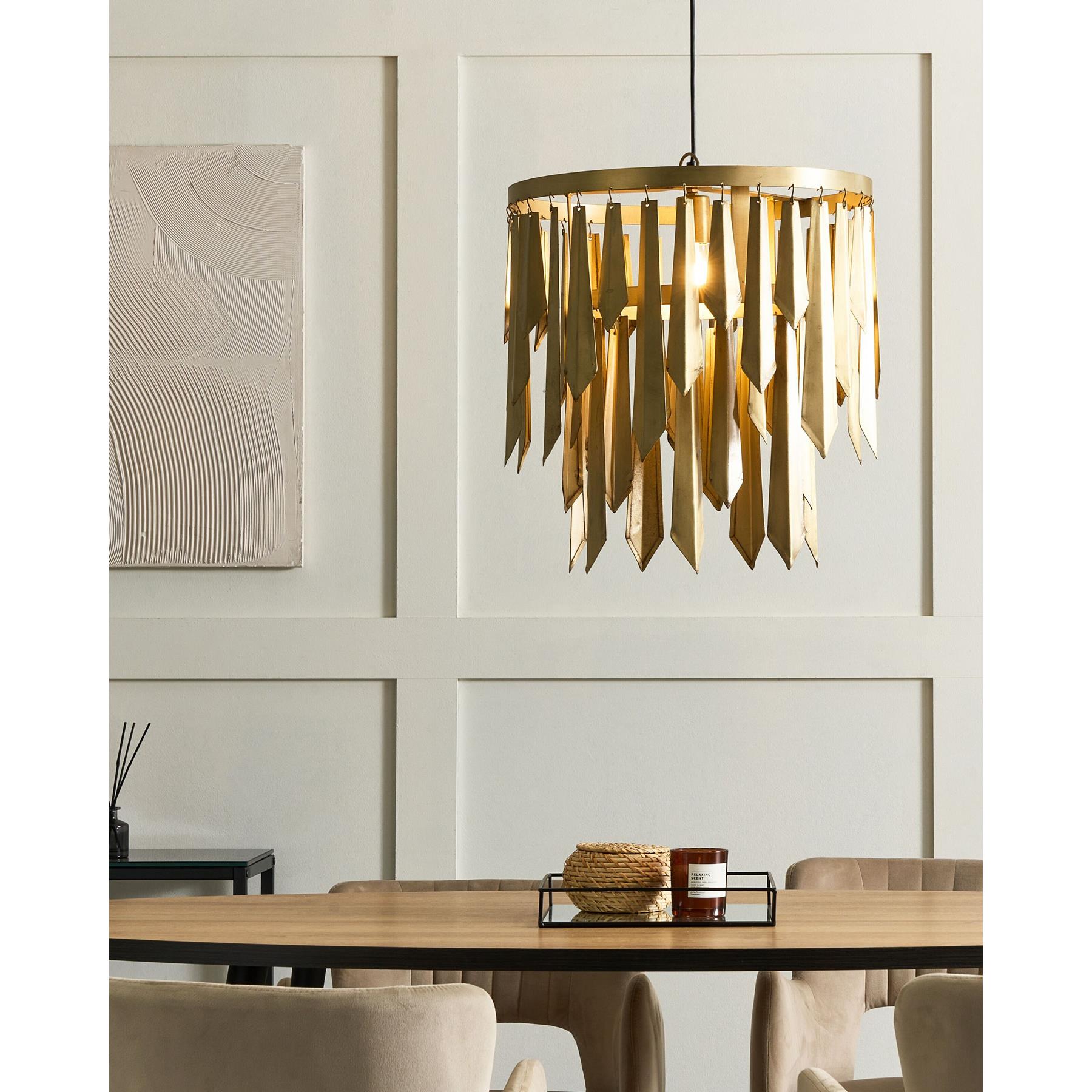 Beliani - CHAMBAL - Hanglamp - Messing - Metaal