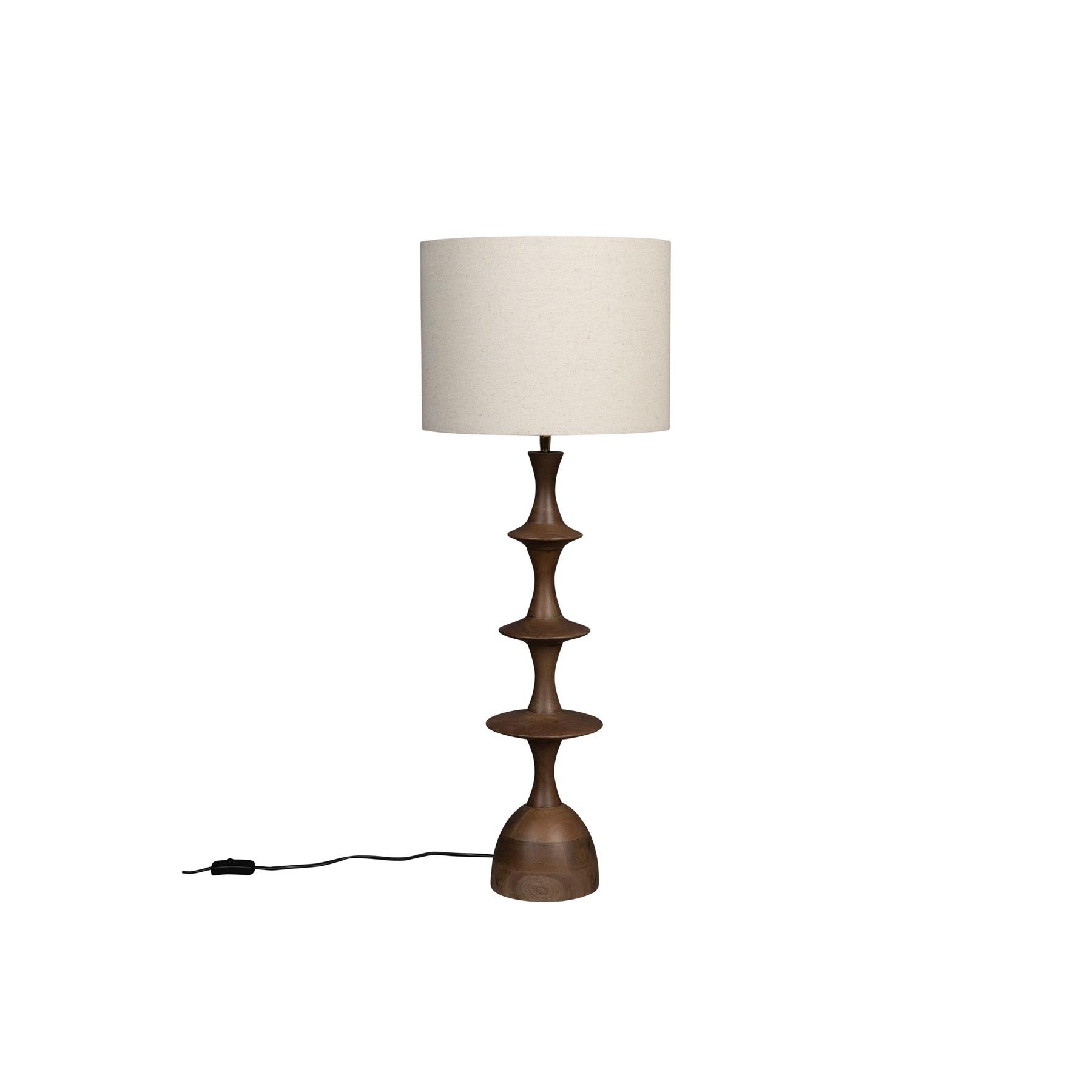 Dutchbone Cath Tafellamp Hout Bruin