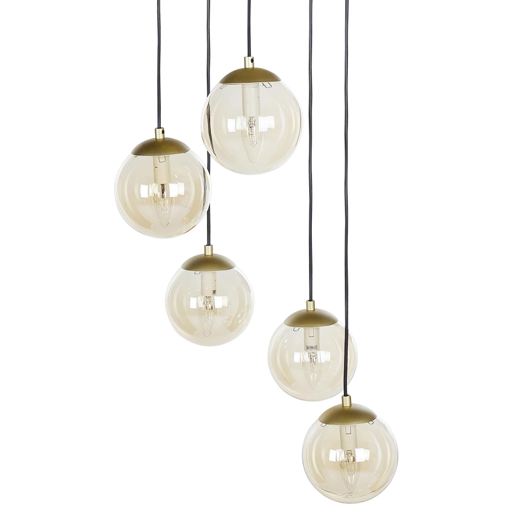 Beliani - NOEL - Hanglamp - Goud - Glas