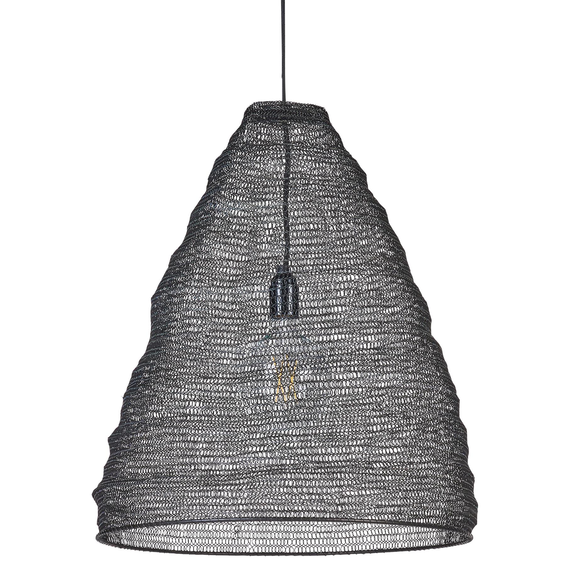 Beliani - PARBATI - Hanglamp - Zwart - Mesh