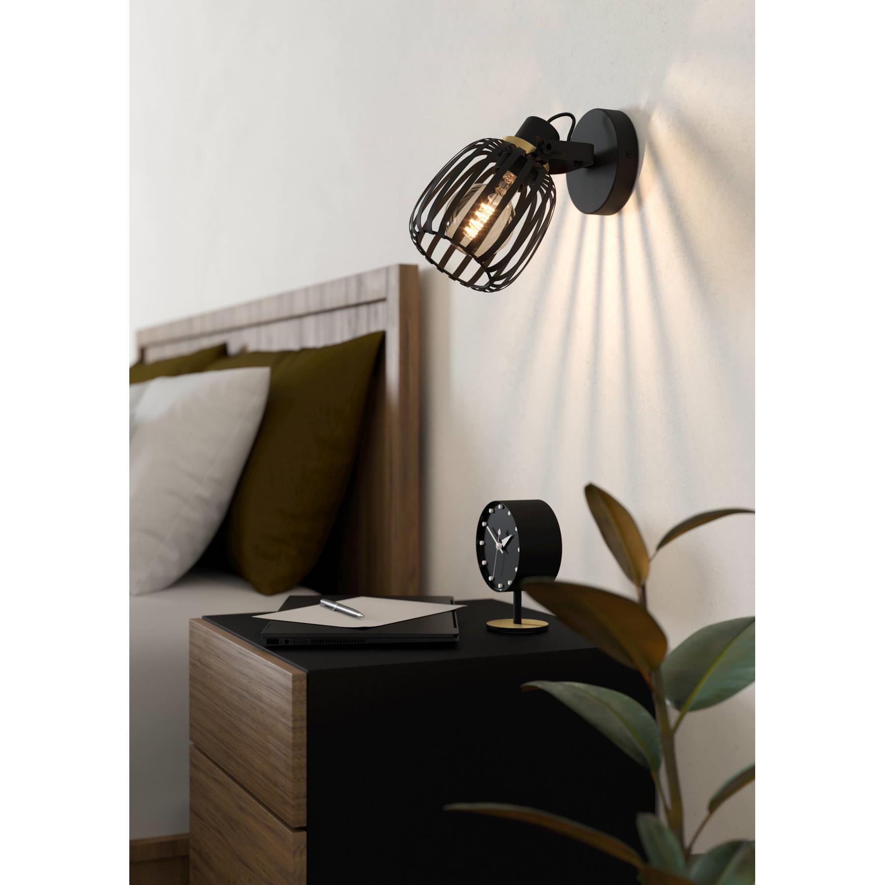EGLO Girona Spot - E27 - 19 cm - Zwart - Staal