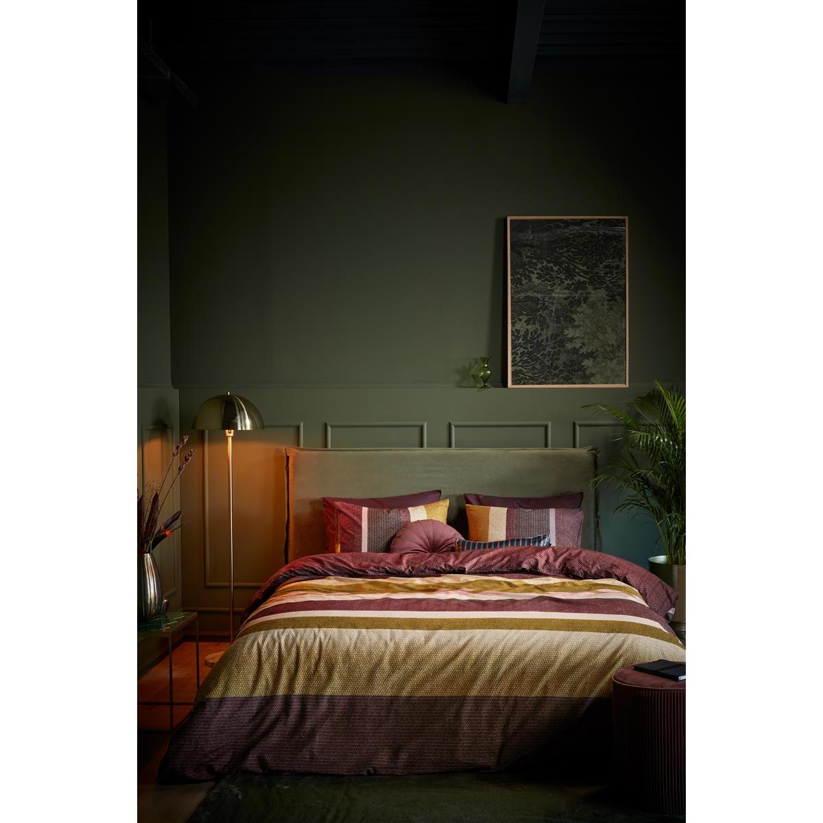 Beddinghouse Jorren  Dekbedovertrek - 240x200/220 - Donker Rood