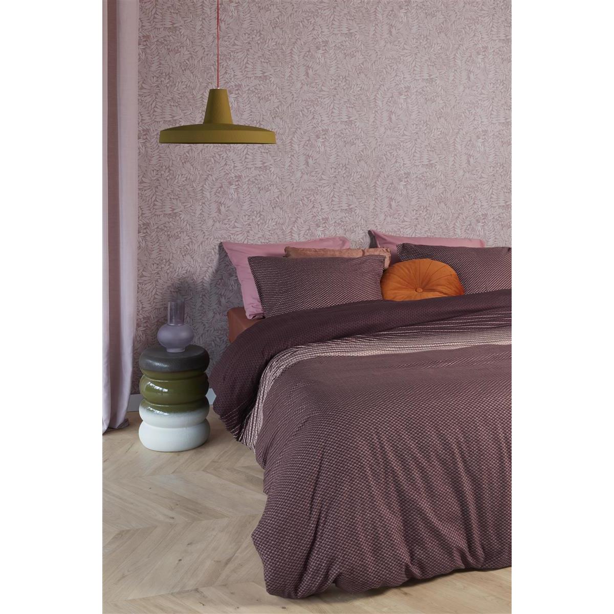 Beddinghouse Demi  Dekbedovertrek - 200x200/220 - Donker Rood