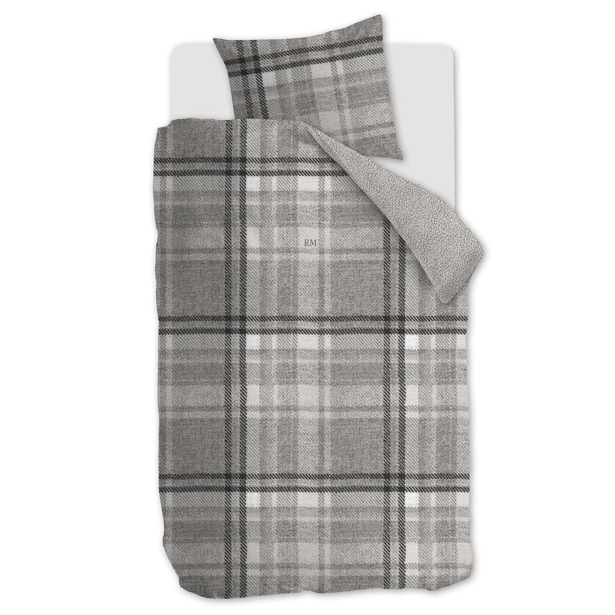 Riviera Maison Cozy Check  Dekbedovertrek - 140x200/220 - Zand