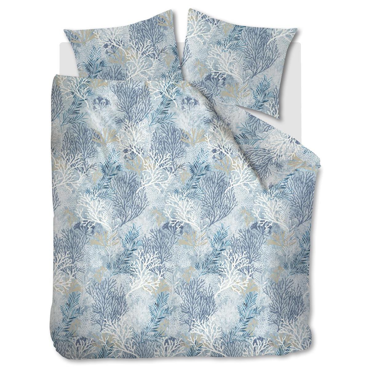 Riviera Maison Calm Coral  Dekbedovertrek - 240x200/220 - Blauw