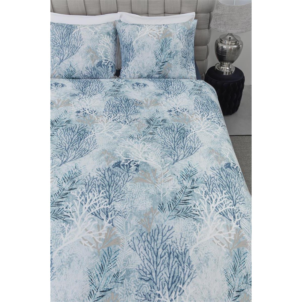 Riviera Maison Calm Coral  Dekbedovertrek - 240x200/220 - Blauw