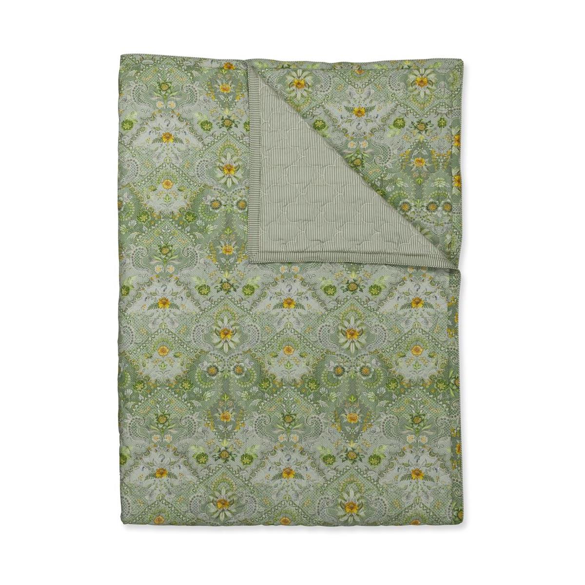 Pip Studio Saluti Piccoli Quilt Sprei - 220x260 cm - Groen