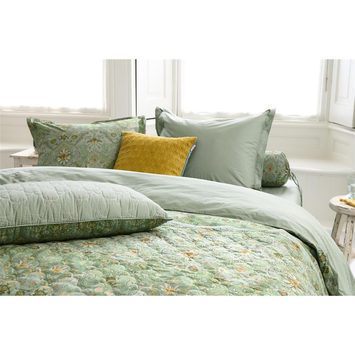 Pip Studio Saluti Piccoli Quilt Sprei - 270x260 cm - Groen