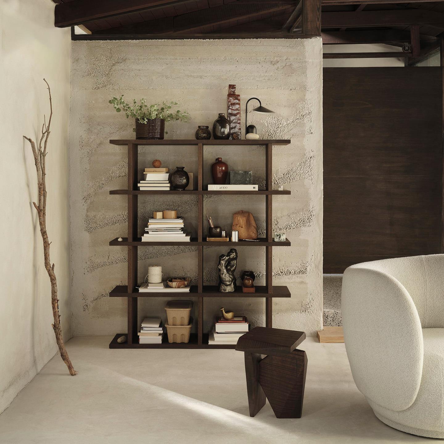 ferm LIVING Kona Stellingkast 2 x 4 - Dark Stained