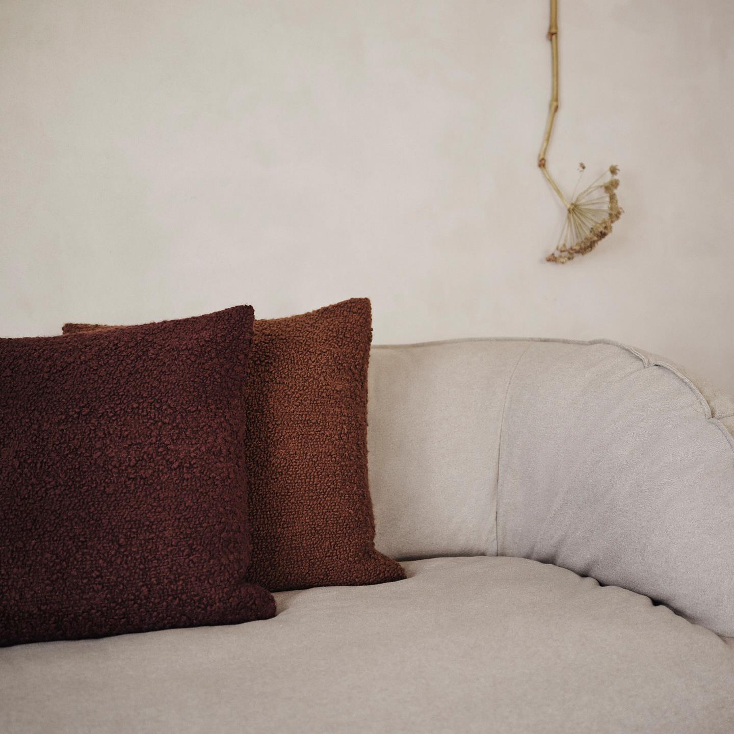 ferm LIVING Moor Sierkussen - Dark Pecan